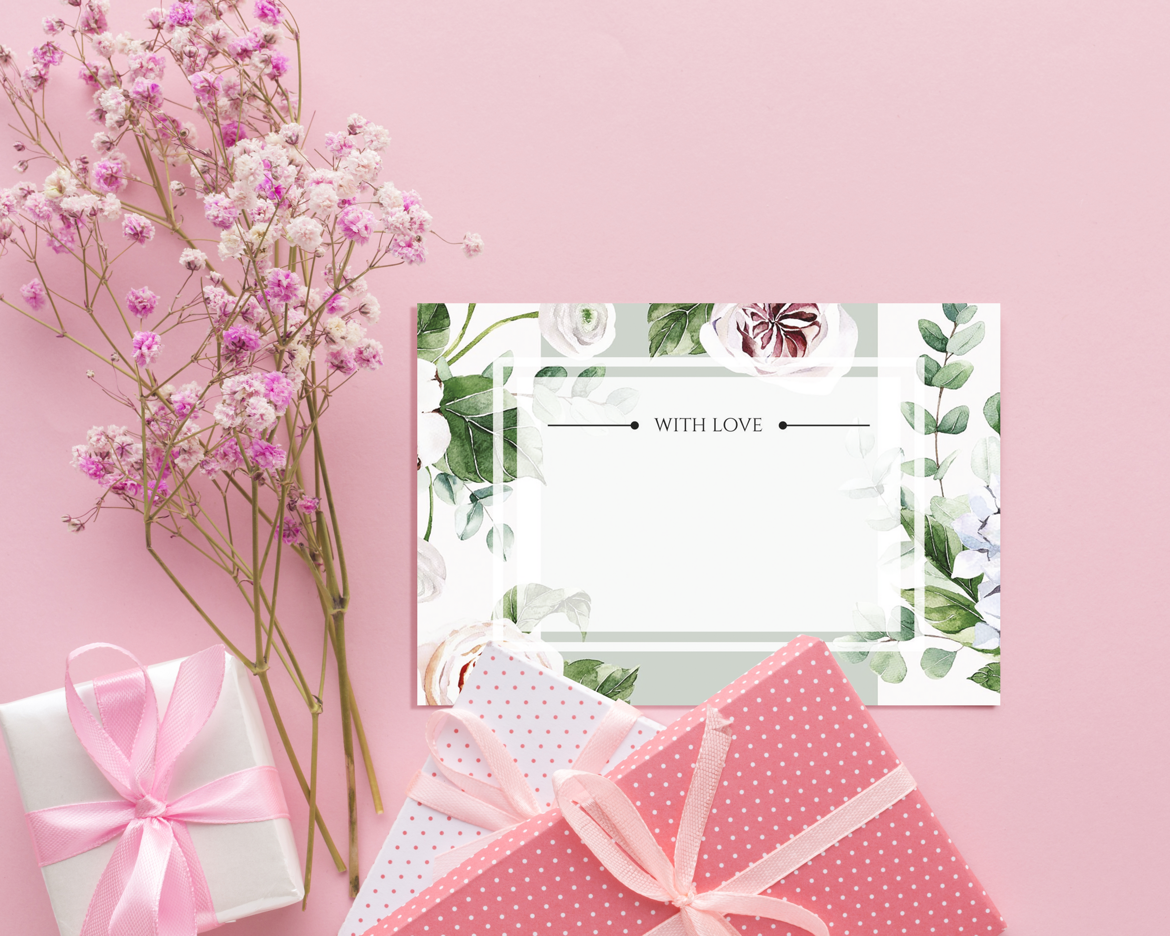 Gift Tag- Hydragea Pastels