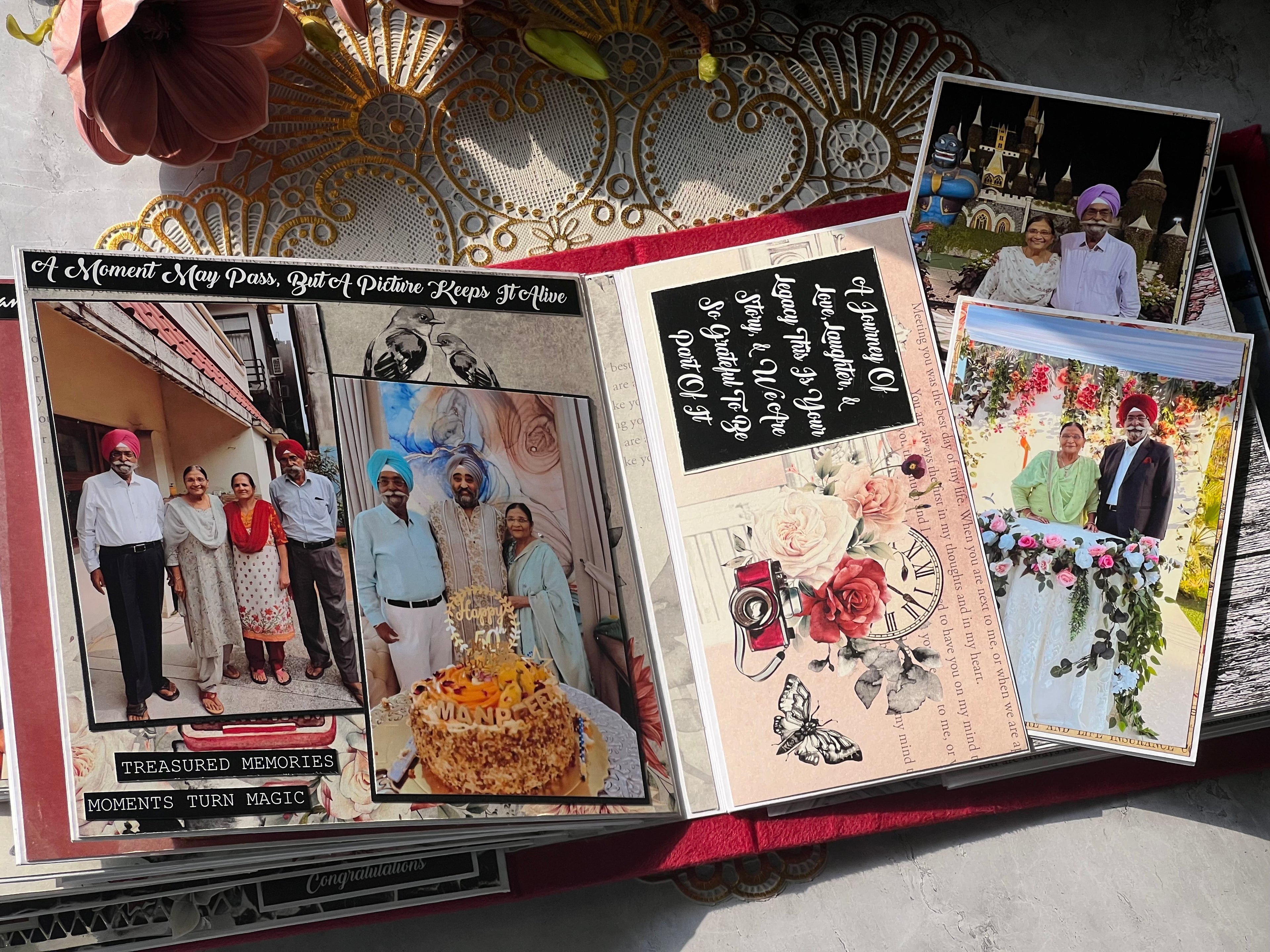 Anniversary Photo Album- Red Door