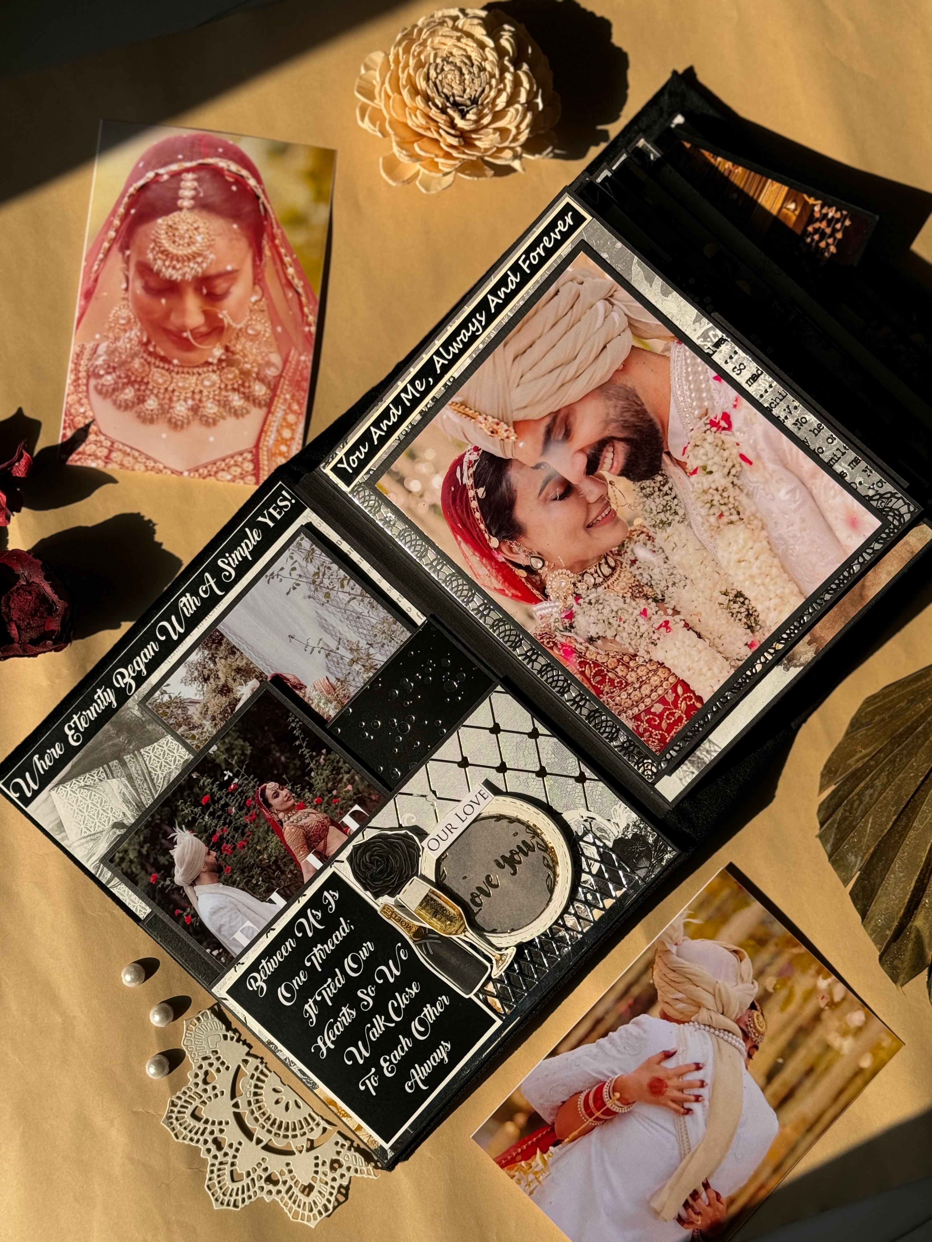 Custom Photo Album- Mr & Mrs Black