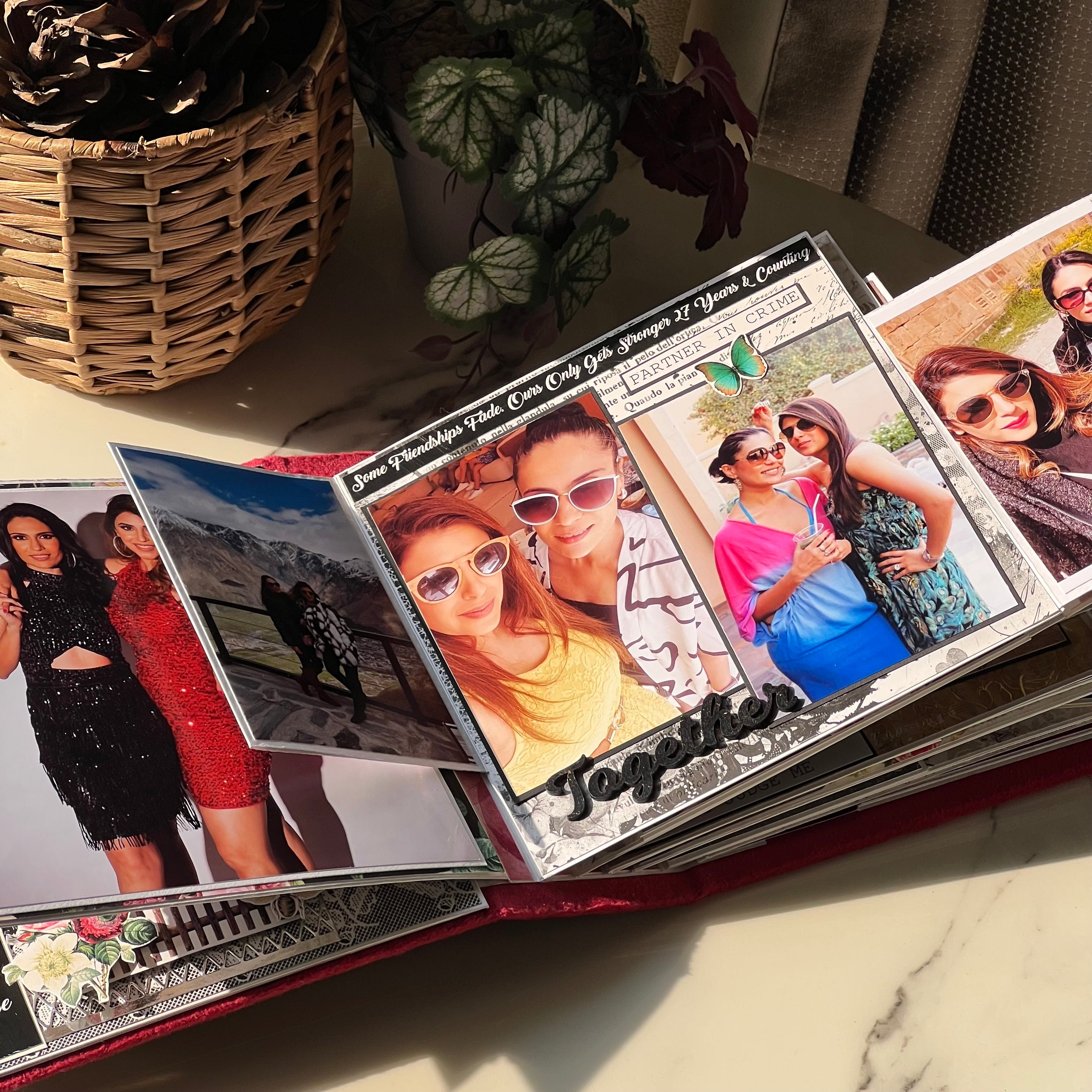 Friends 40th Birthday Gift Photo Album- Red Dream Door