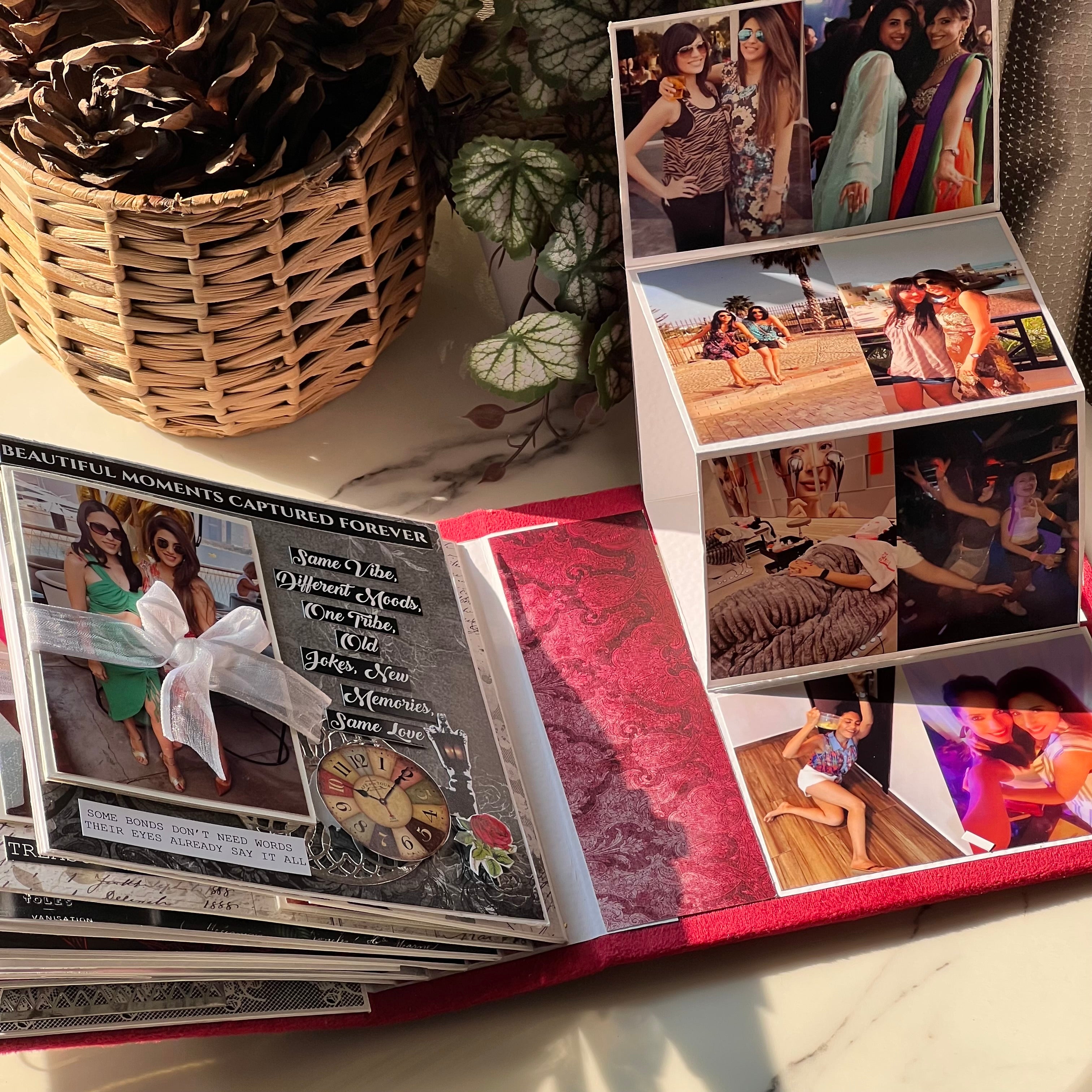 Friends 40th Birthday Gift Photo Album- Red Dream Door