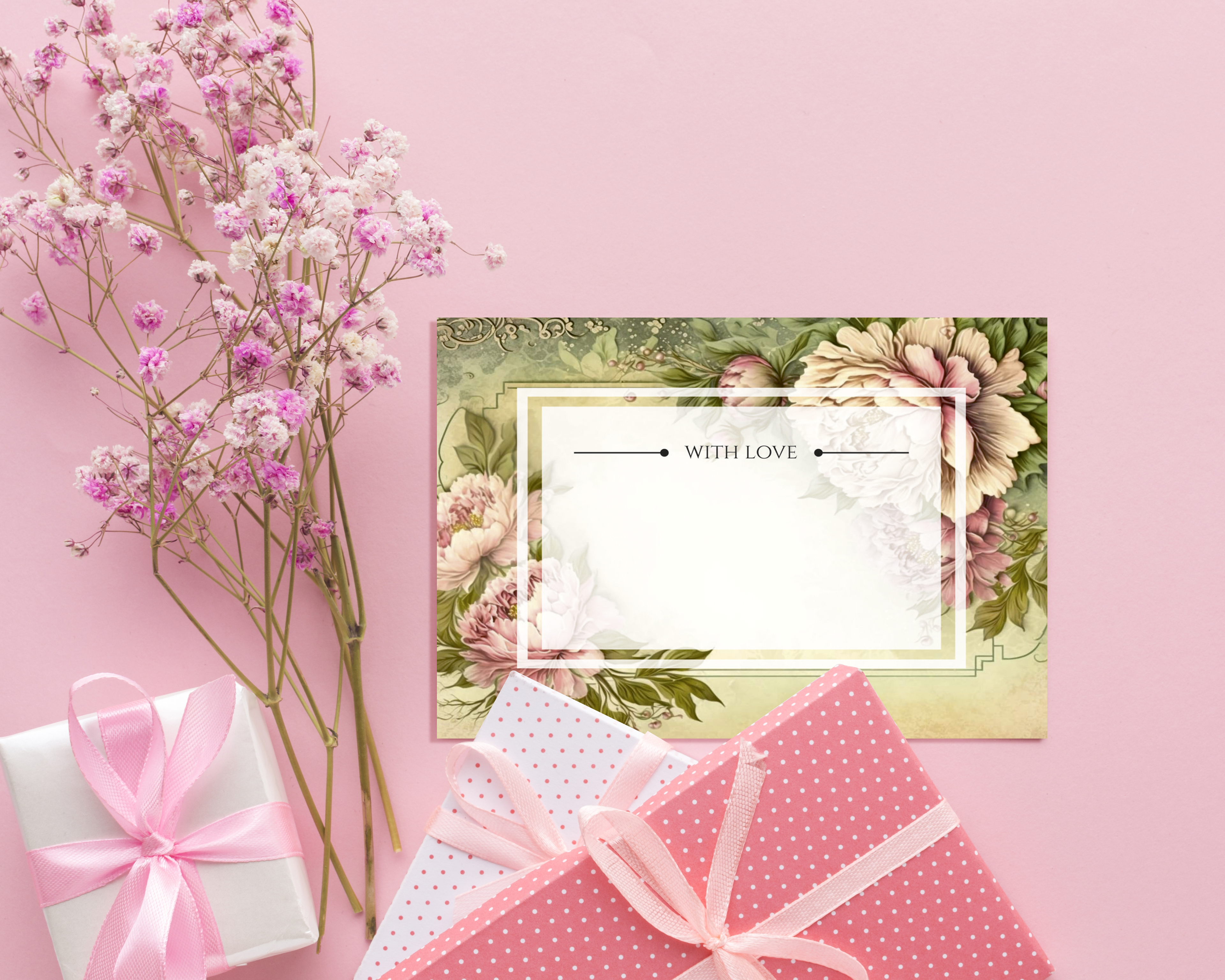 Gift Tag-  Camellia Charm
