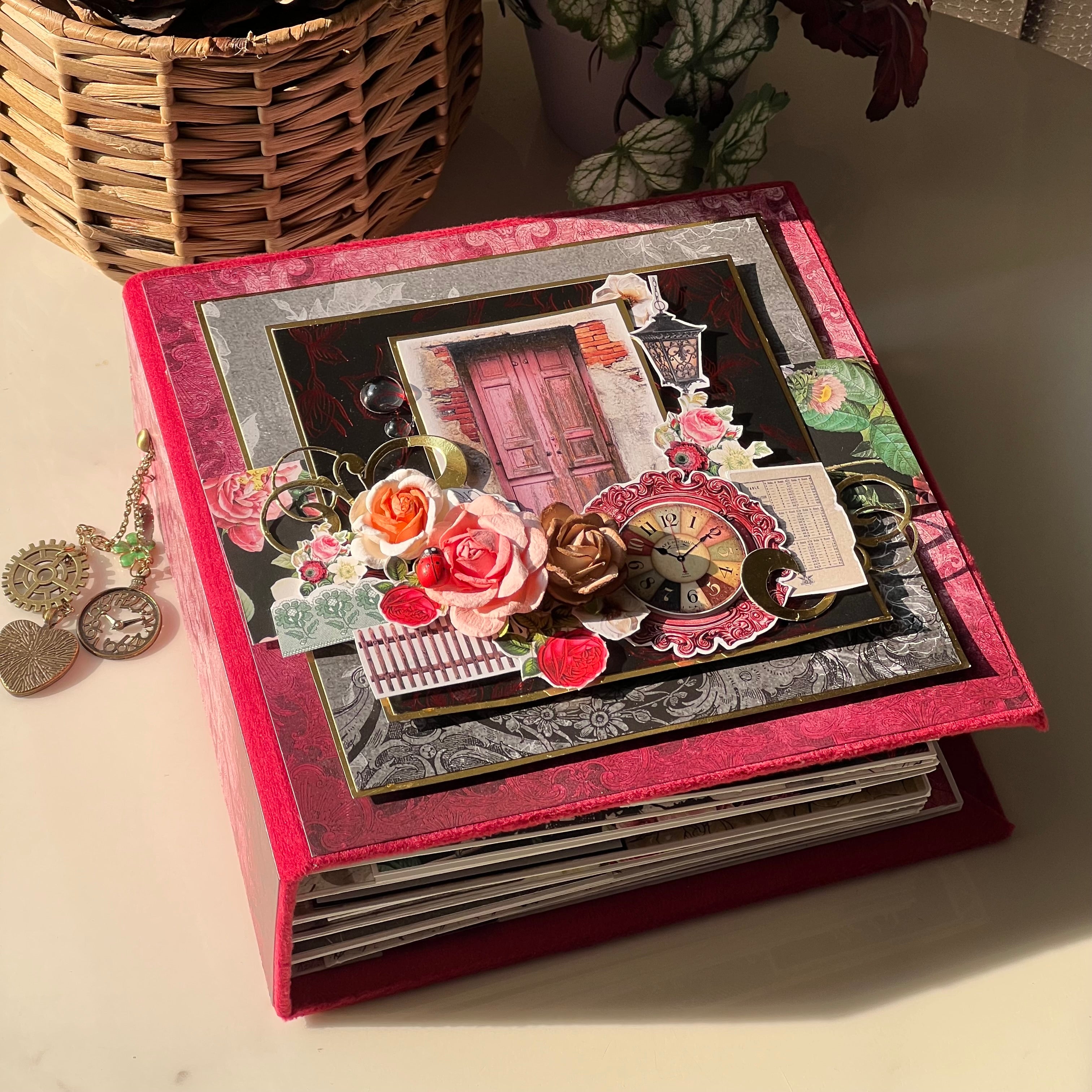 Friends 40th Birthday Gift Photo Album- Red Dream Door