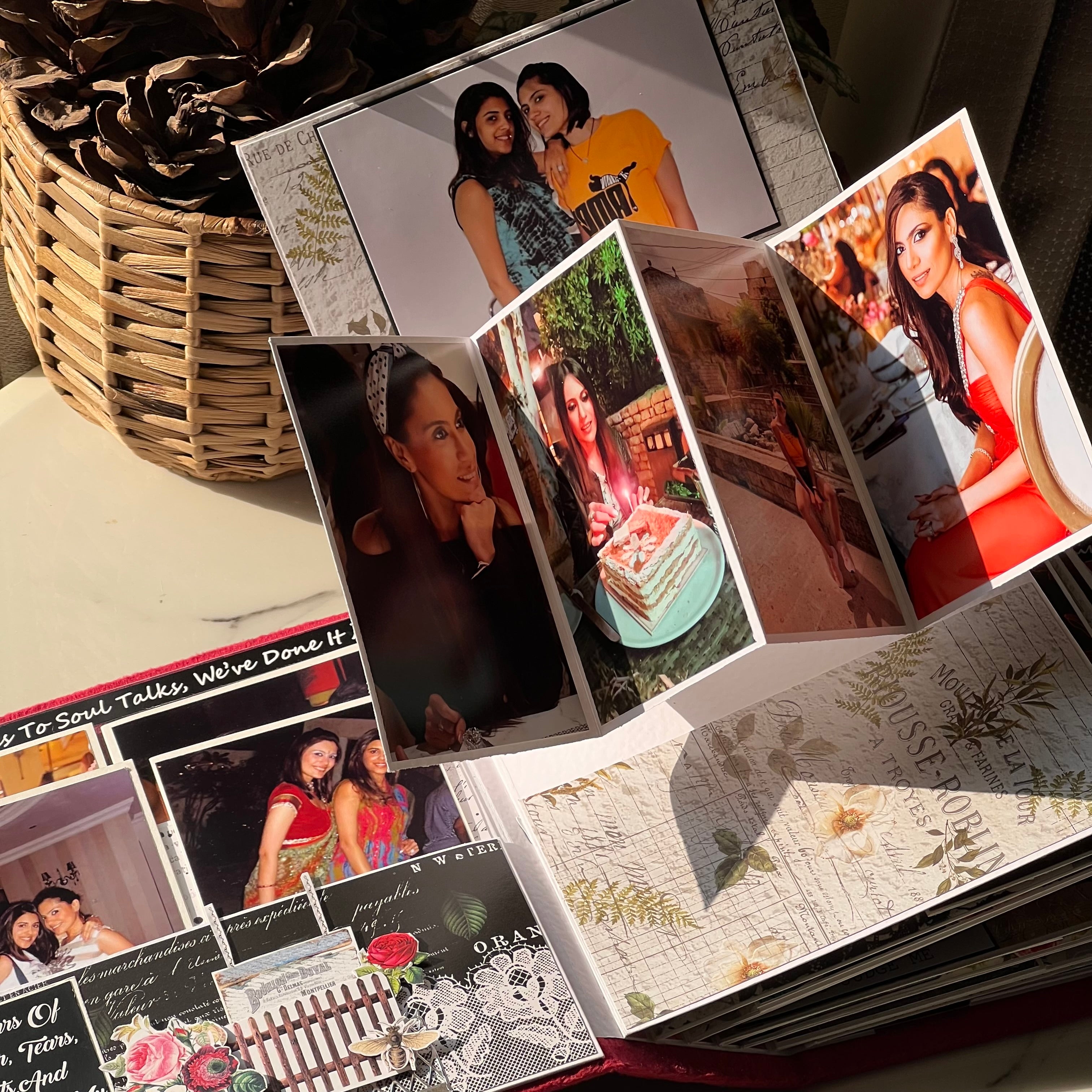 Friends 40th Birthday Gift Photo Album- Red Dream Door