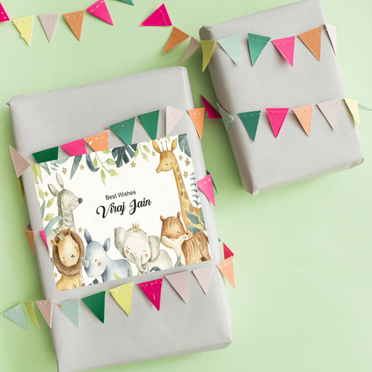 Animal Theme Gift Tag for Kids