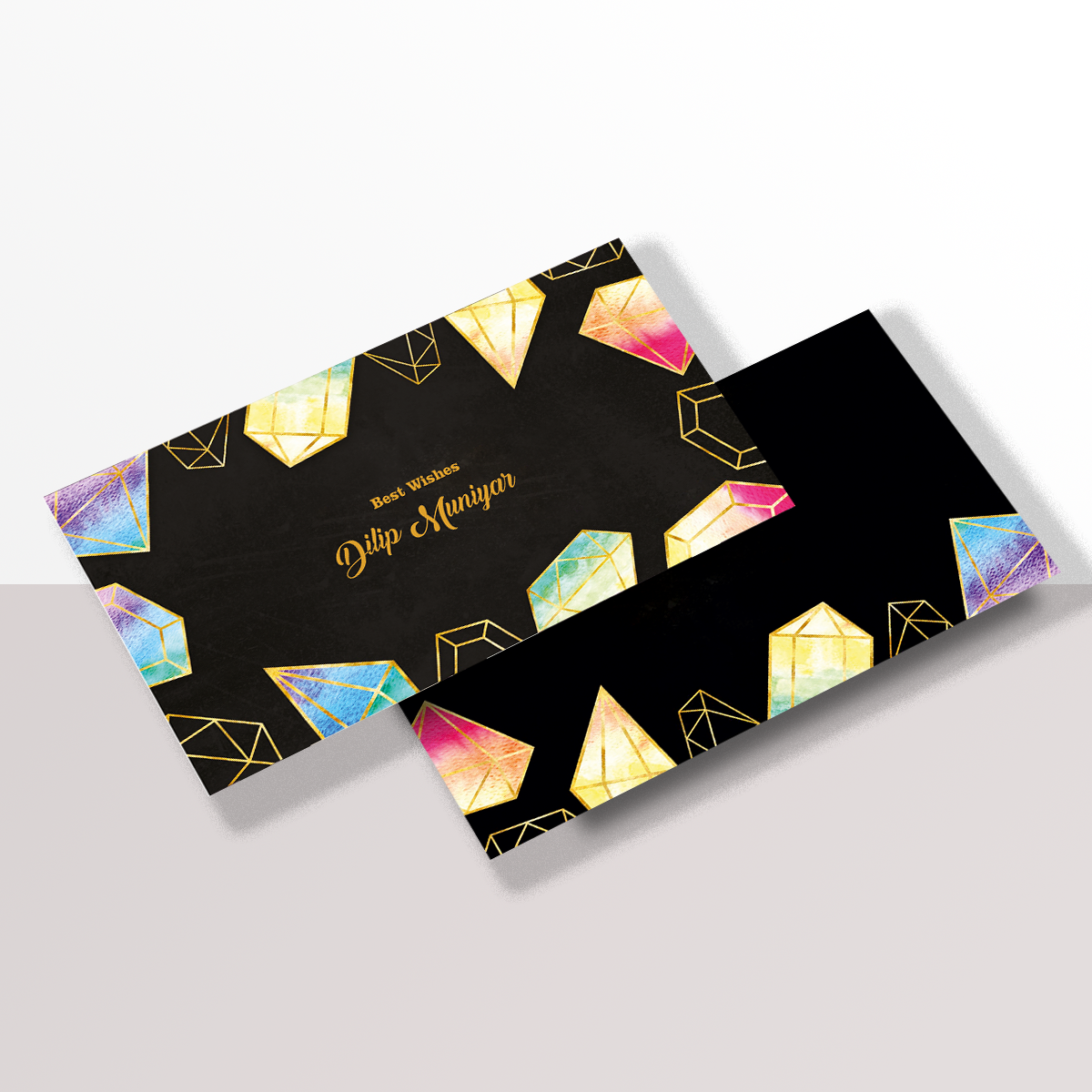 Custom Money Envelope Black Cascade