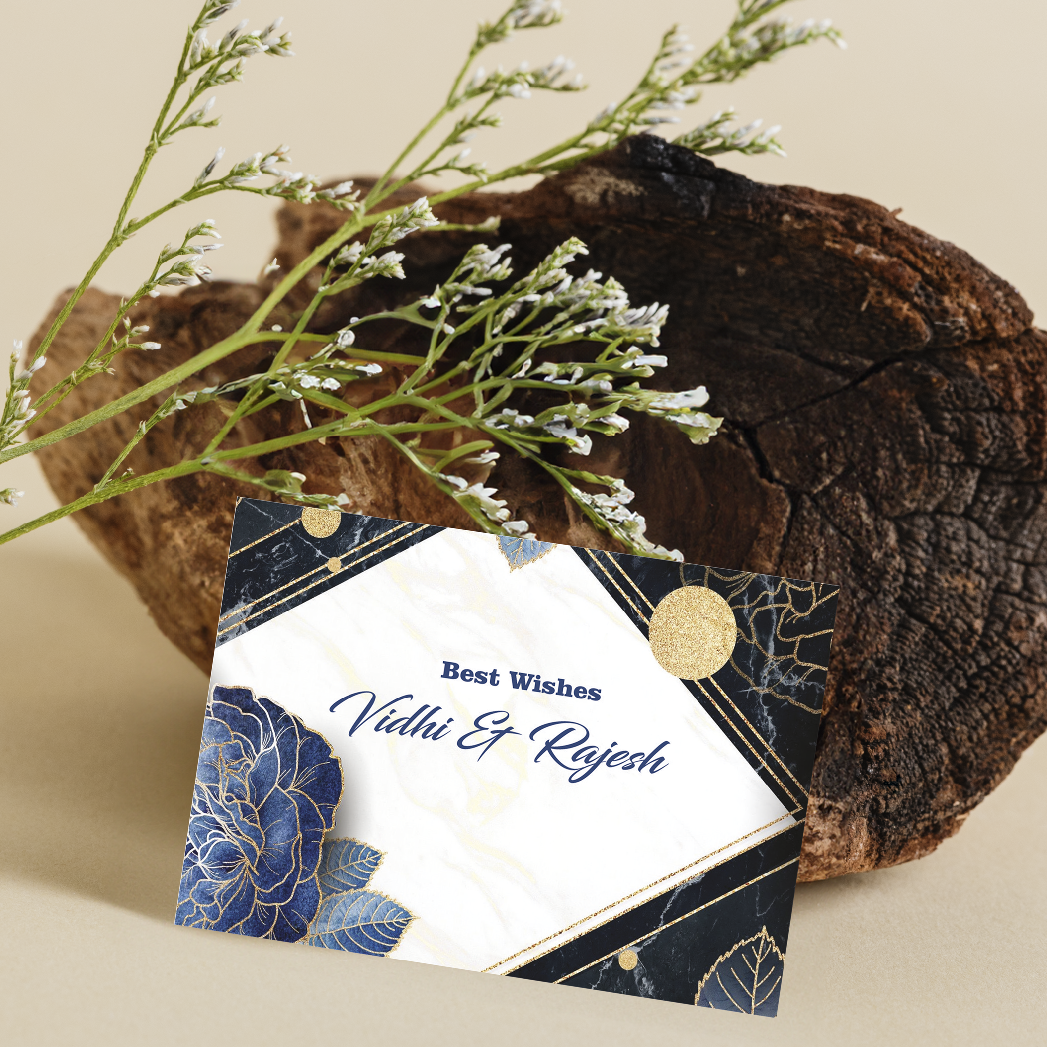 Personalised Gift Tag -Blue Mist