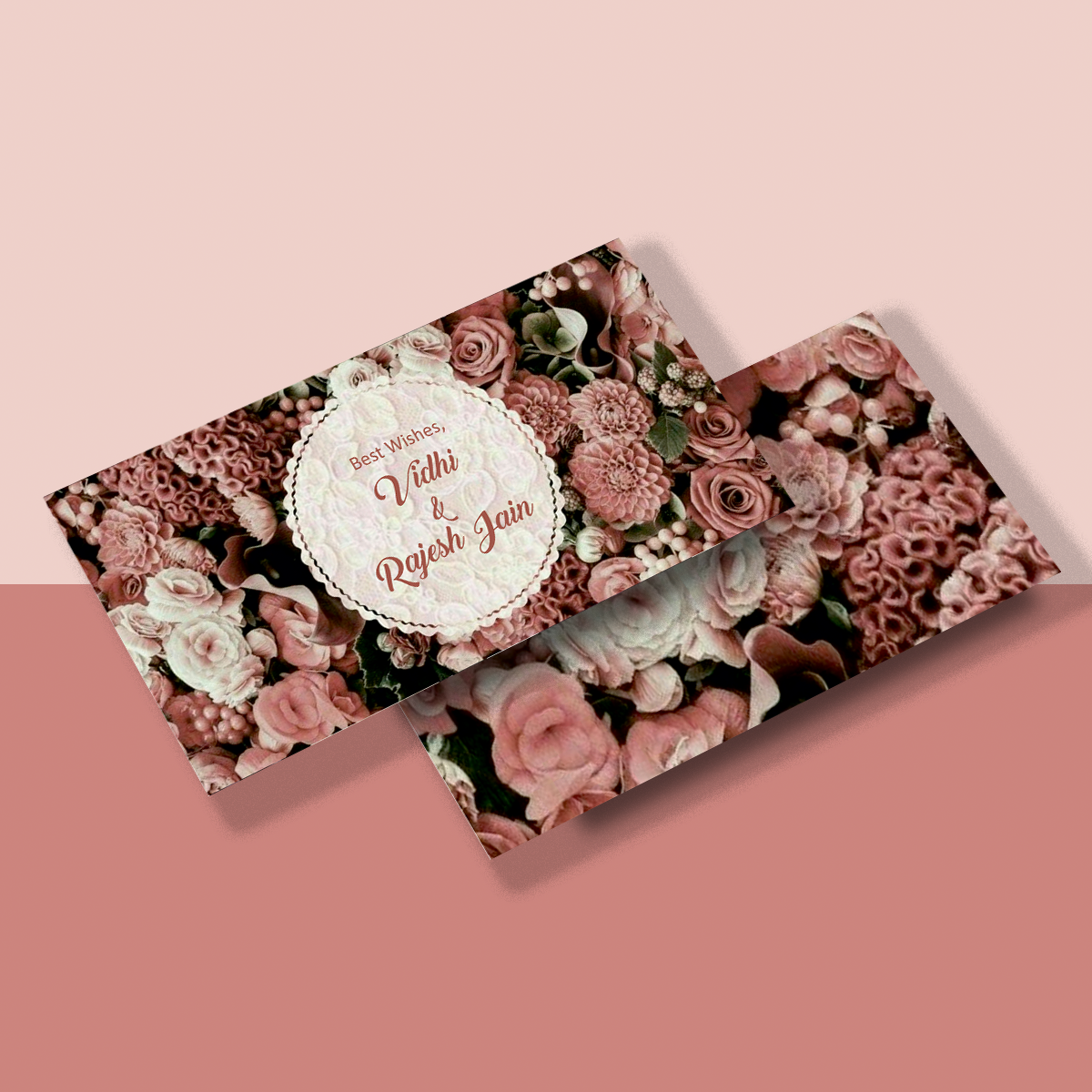 Personalised Money Envelope Blush