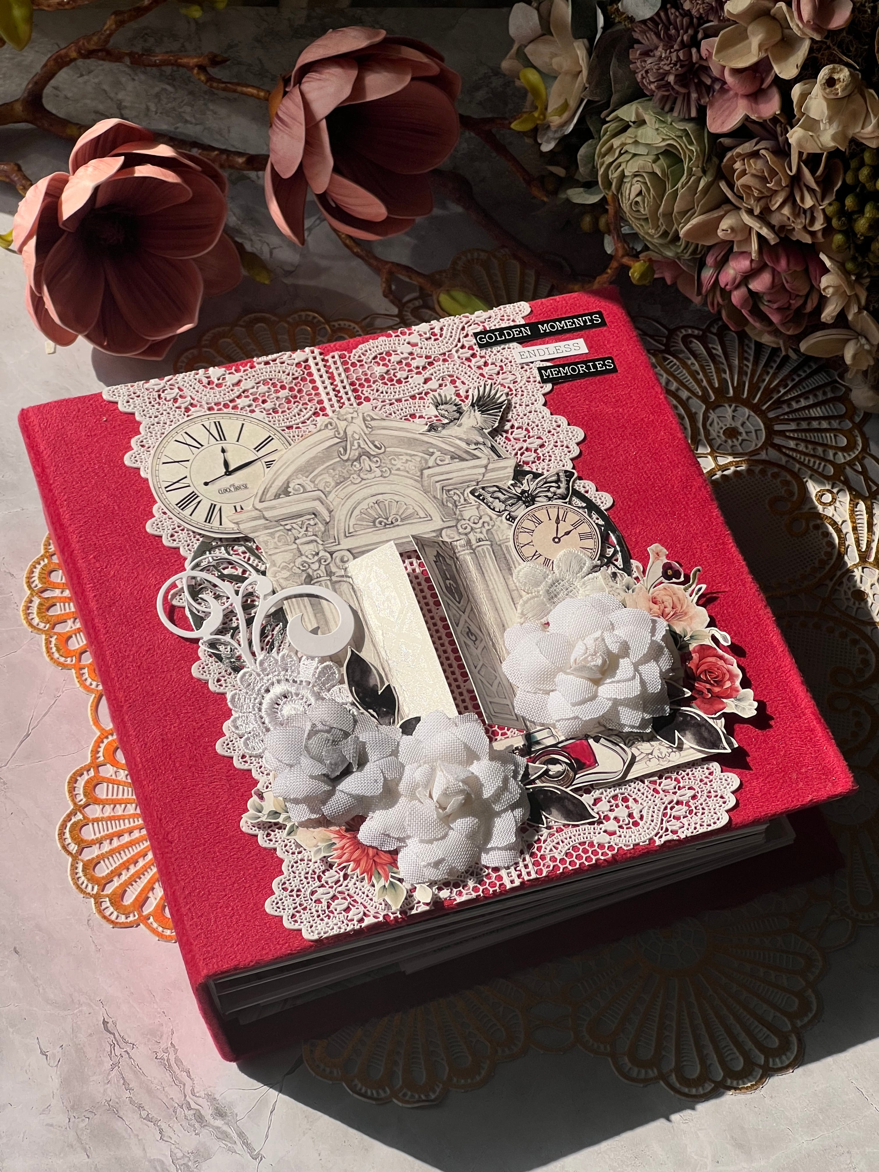 Anniversary Photo Album- Red Door