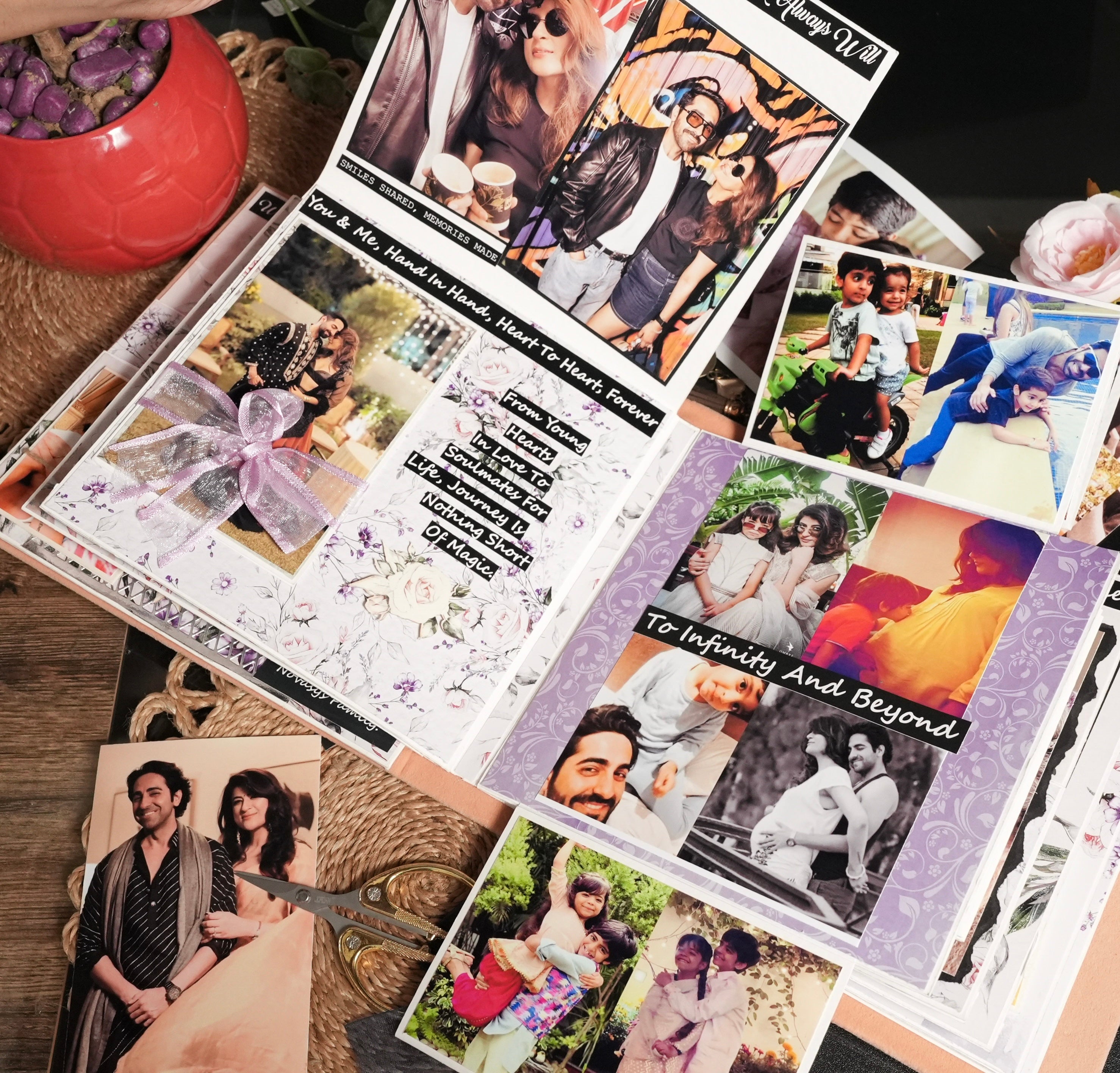 Personalised Family photo Album- Pure Bliss