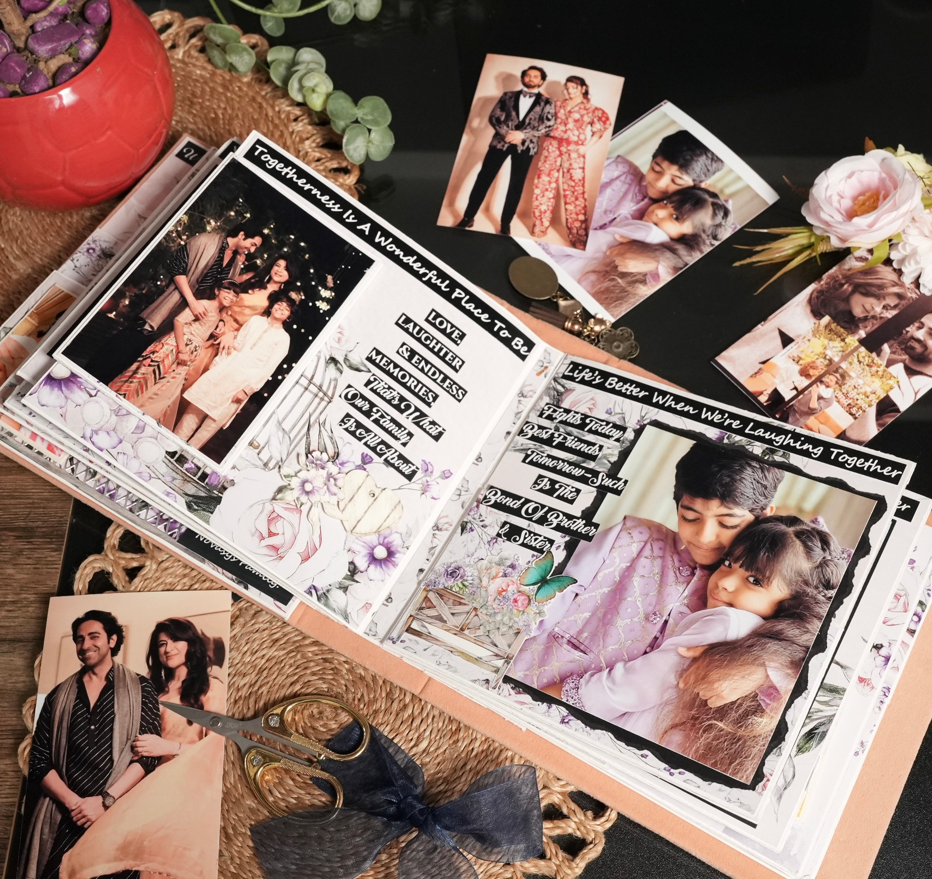 Personalised Family photo Album- Pure Bliss