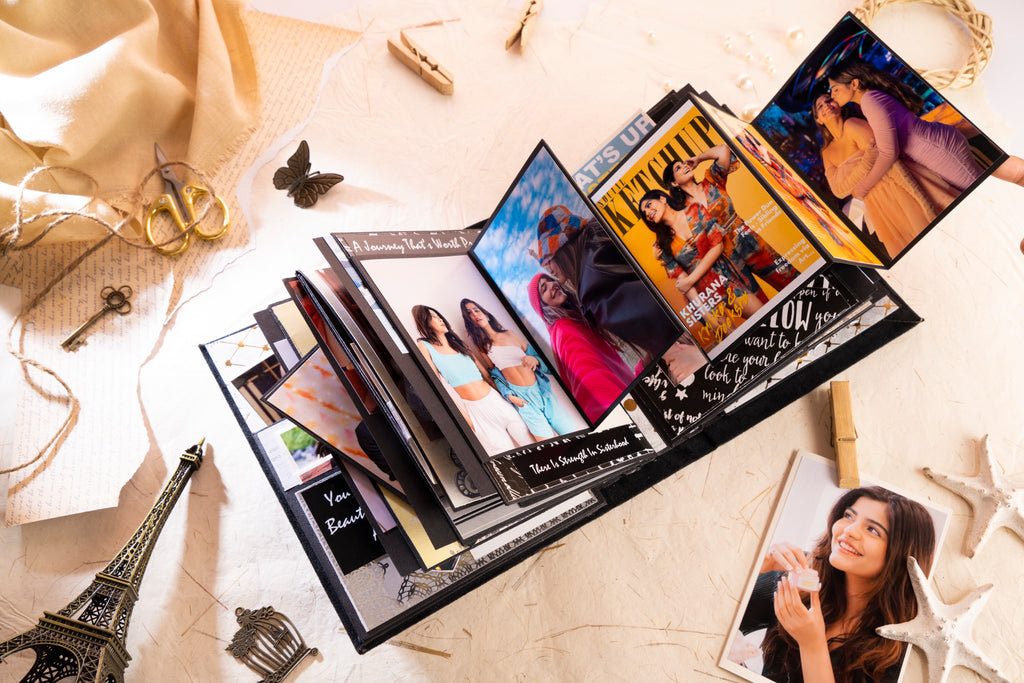 Personalised memory book for daughter - Timeless Black
