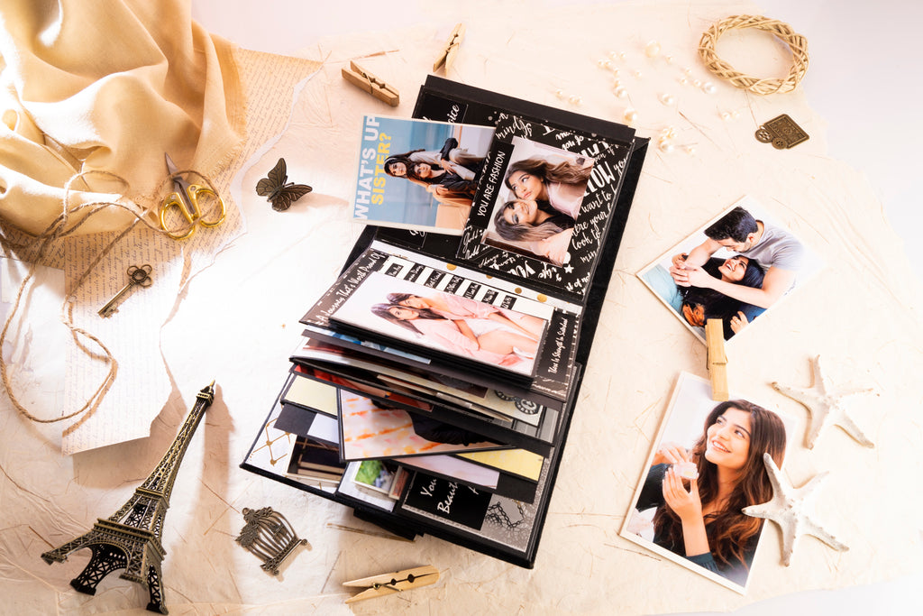 Personalised memory book for daughter - Timeless Black