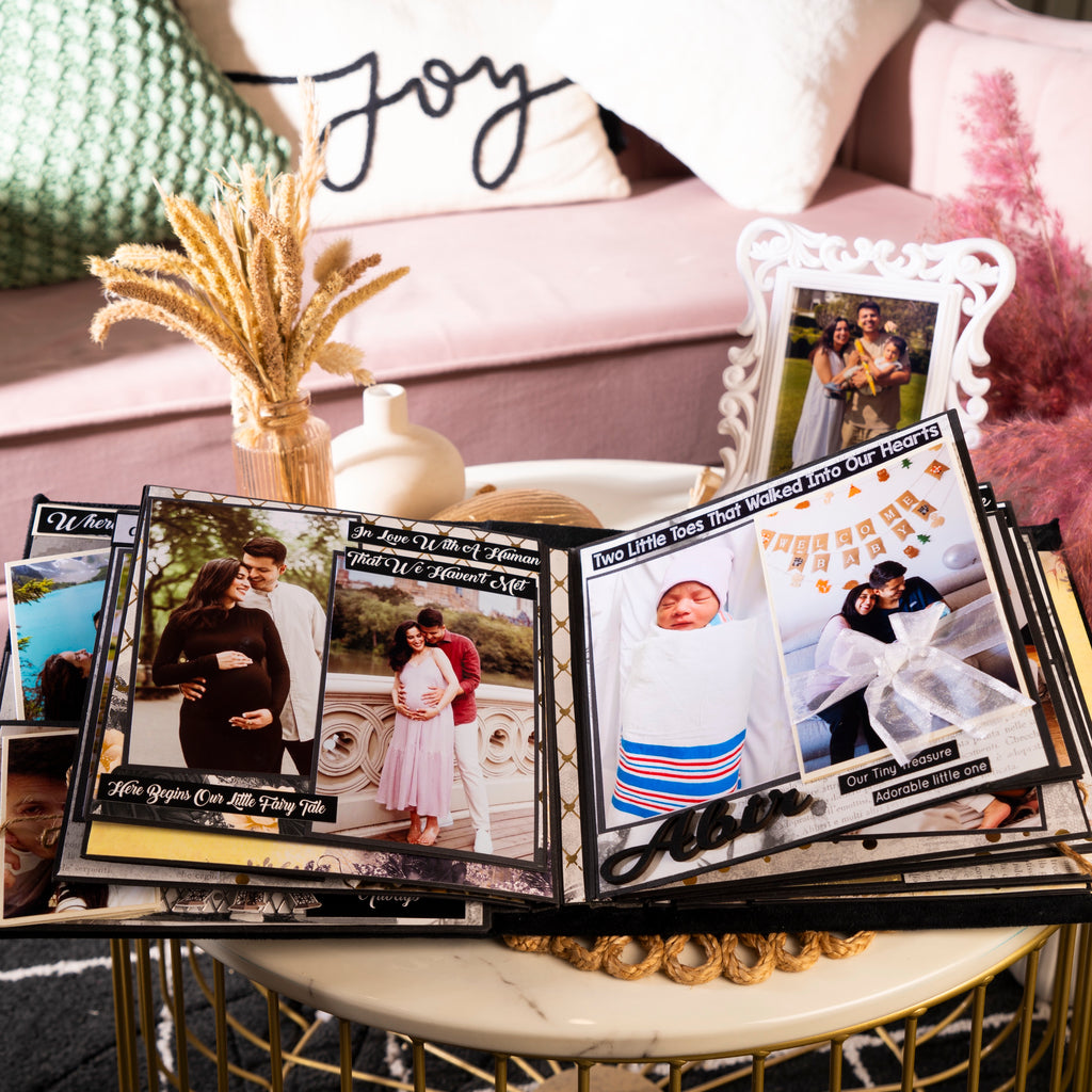 Custom family memory book- Mr & Mrs Black