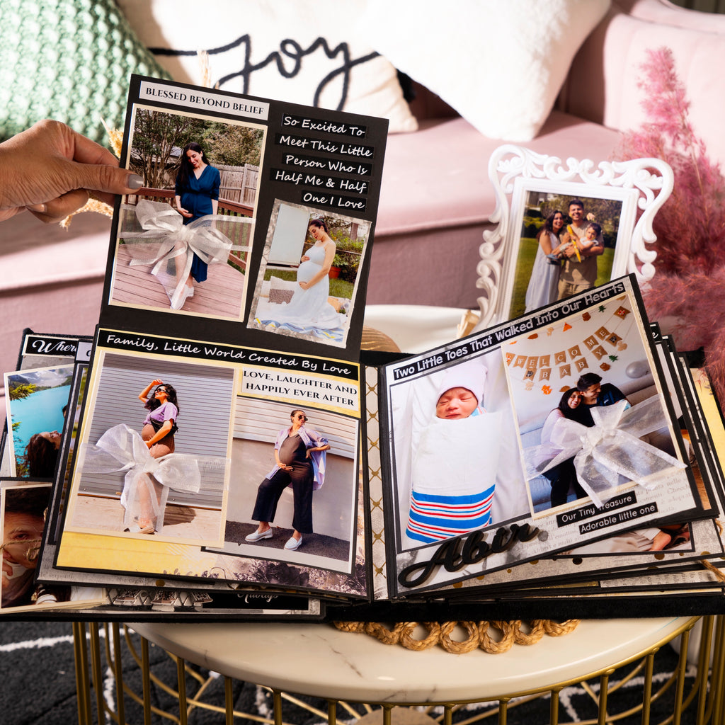 Custom family memory book- Mr & Mrs Black