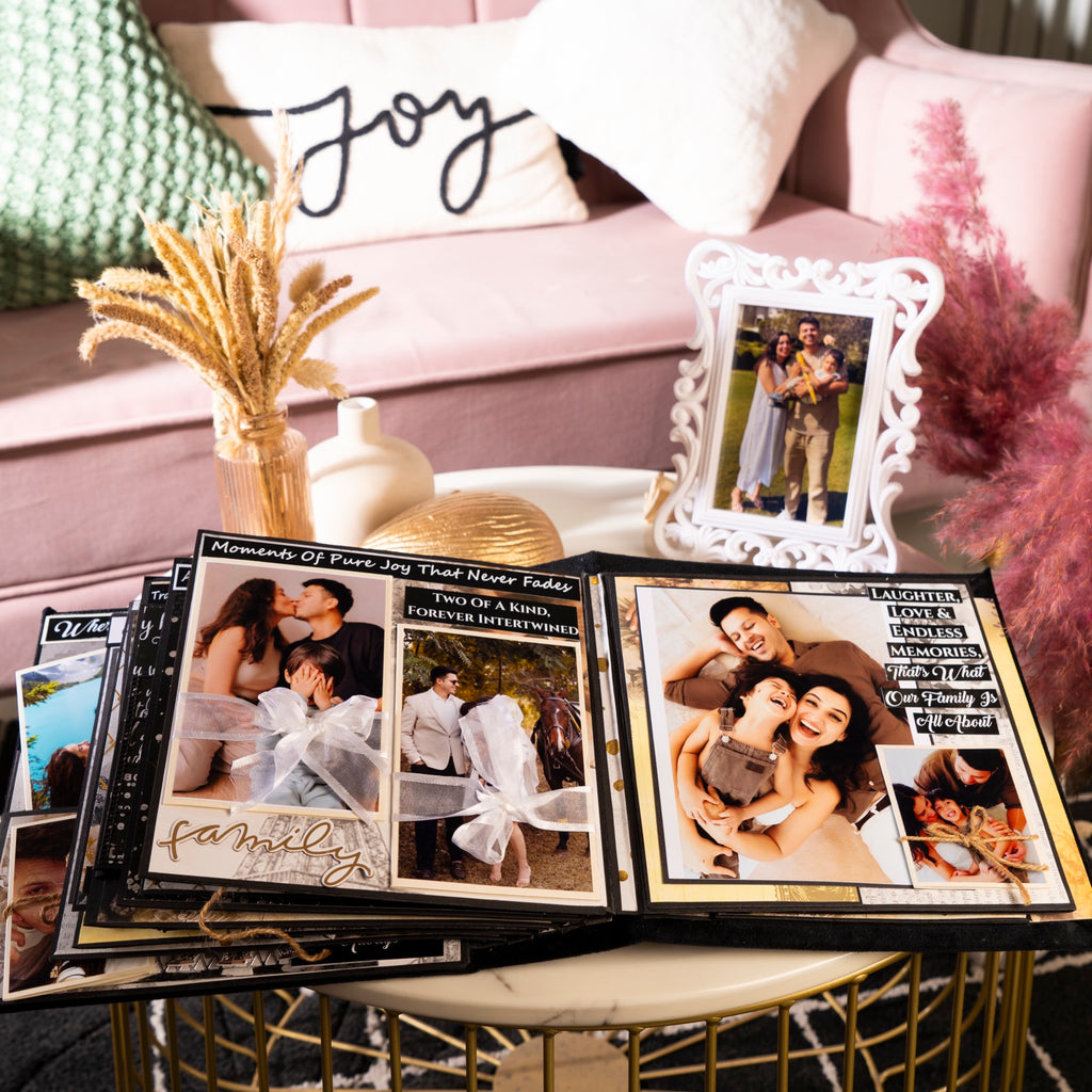 Custom family memory book- Mr & Mrs Black