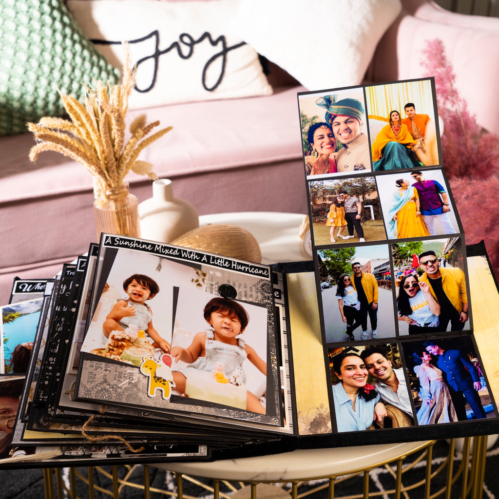 Custom family memory book- Mr & Mrs Black