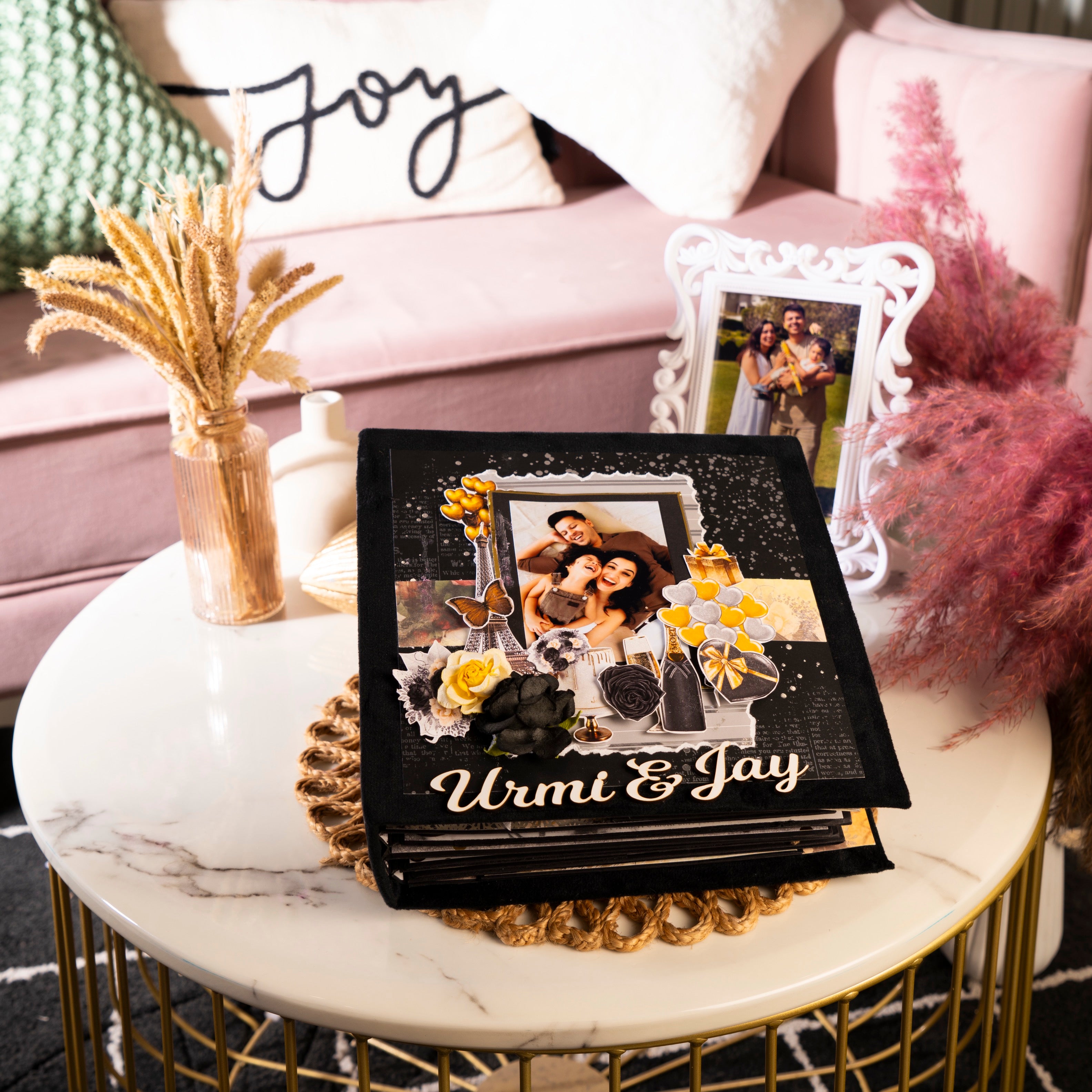 Custom family memory book- Mr & Mrs Black