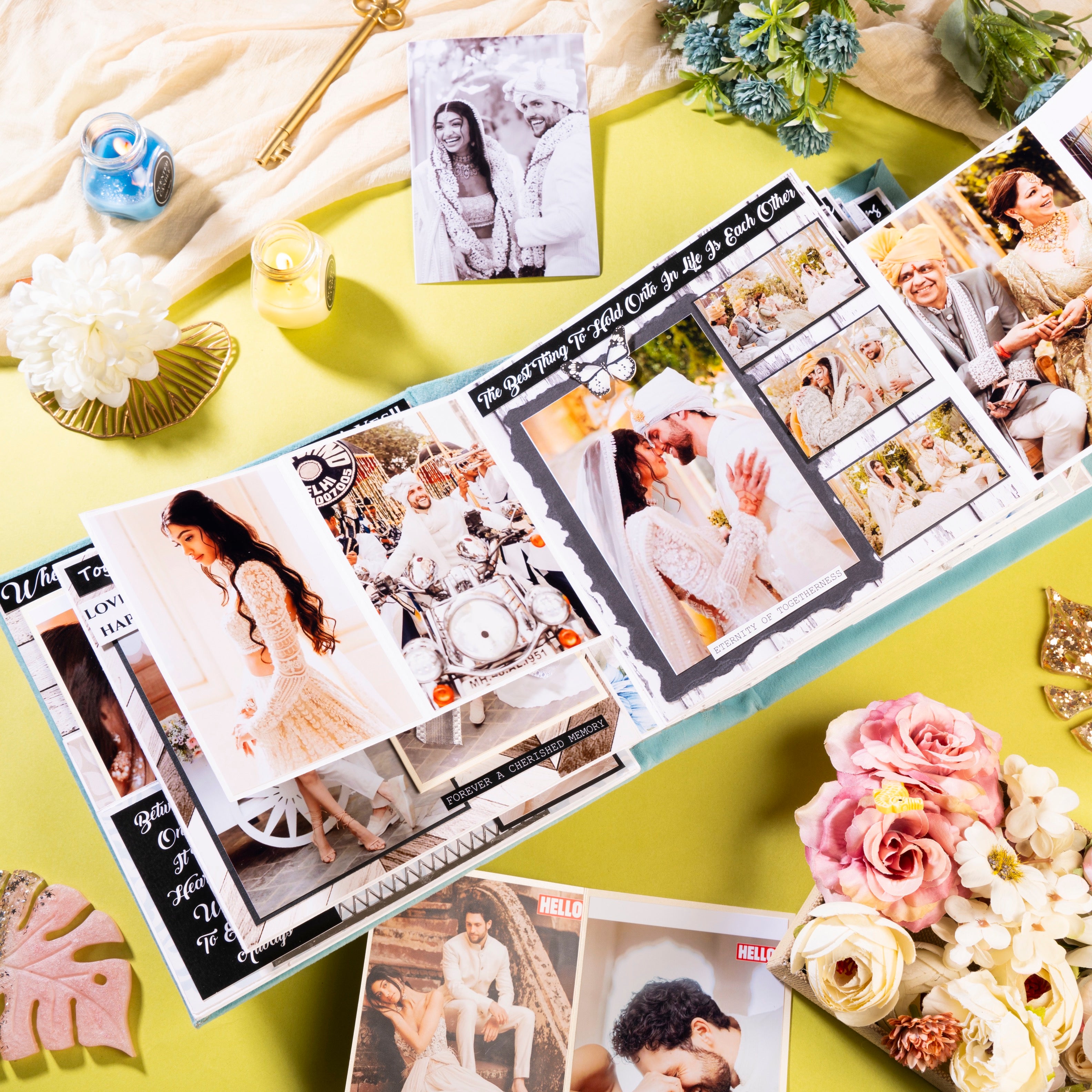 Family & Couple Photo Album- White Wedding