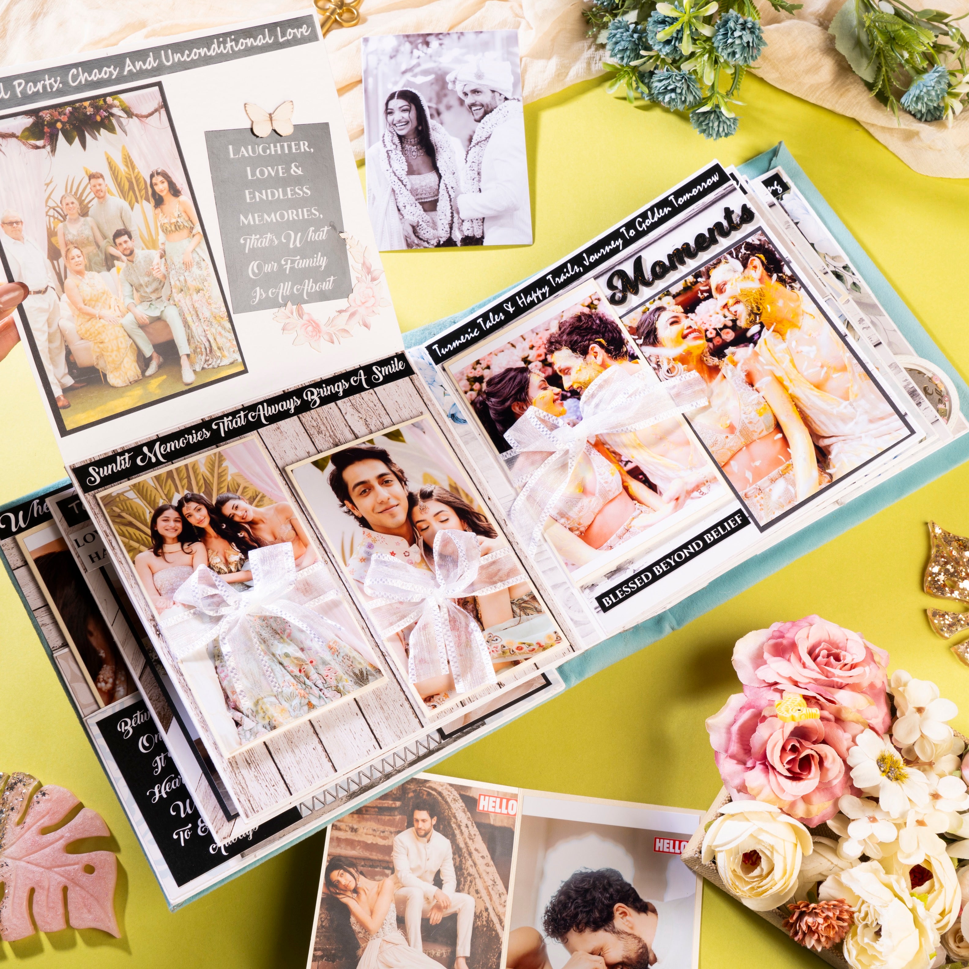 Family & Couple Photo Album- White Wedding