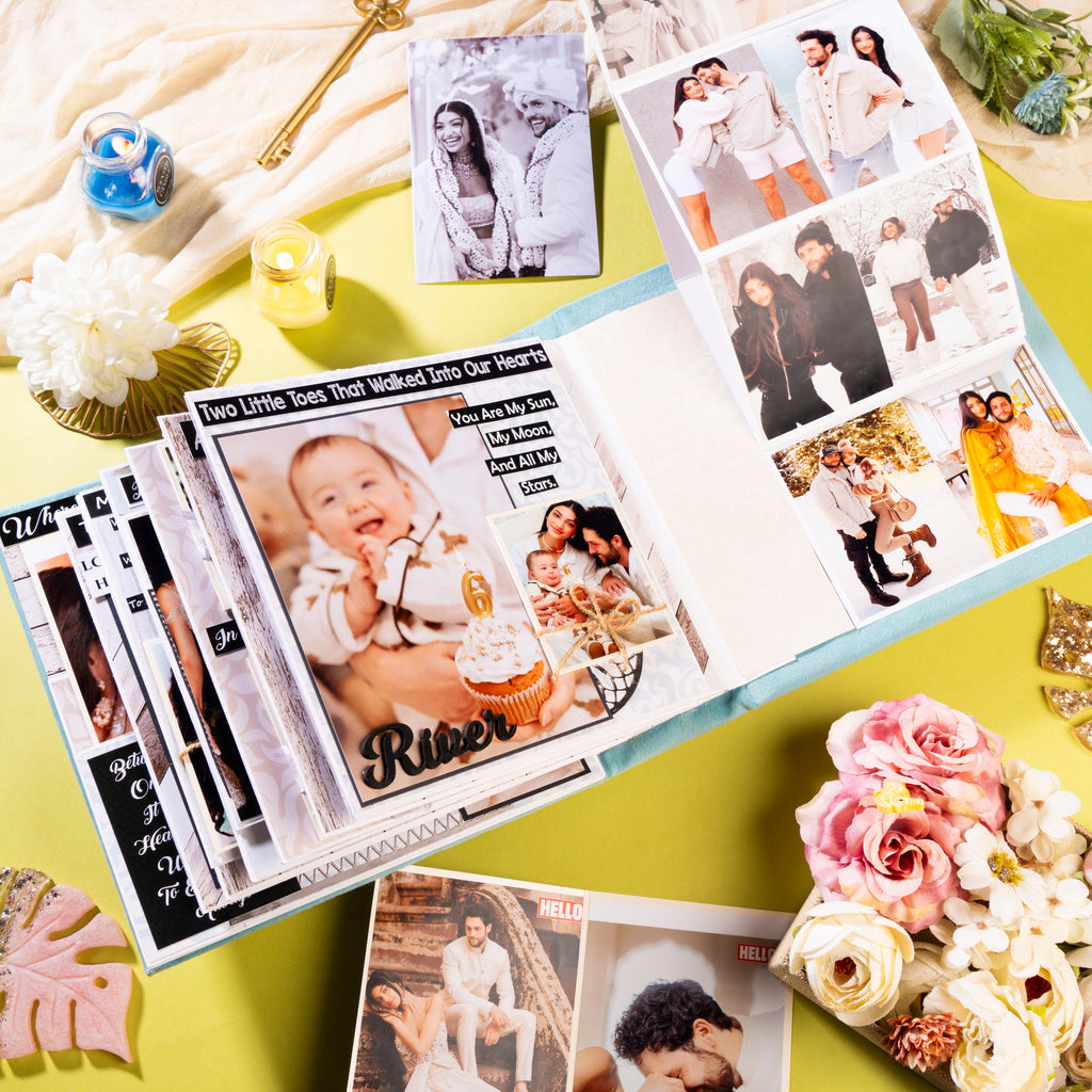 Family & Couple Photo Album- White Wedding