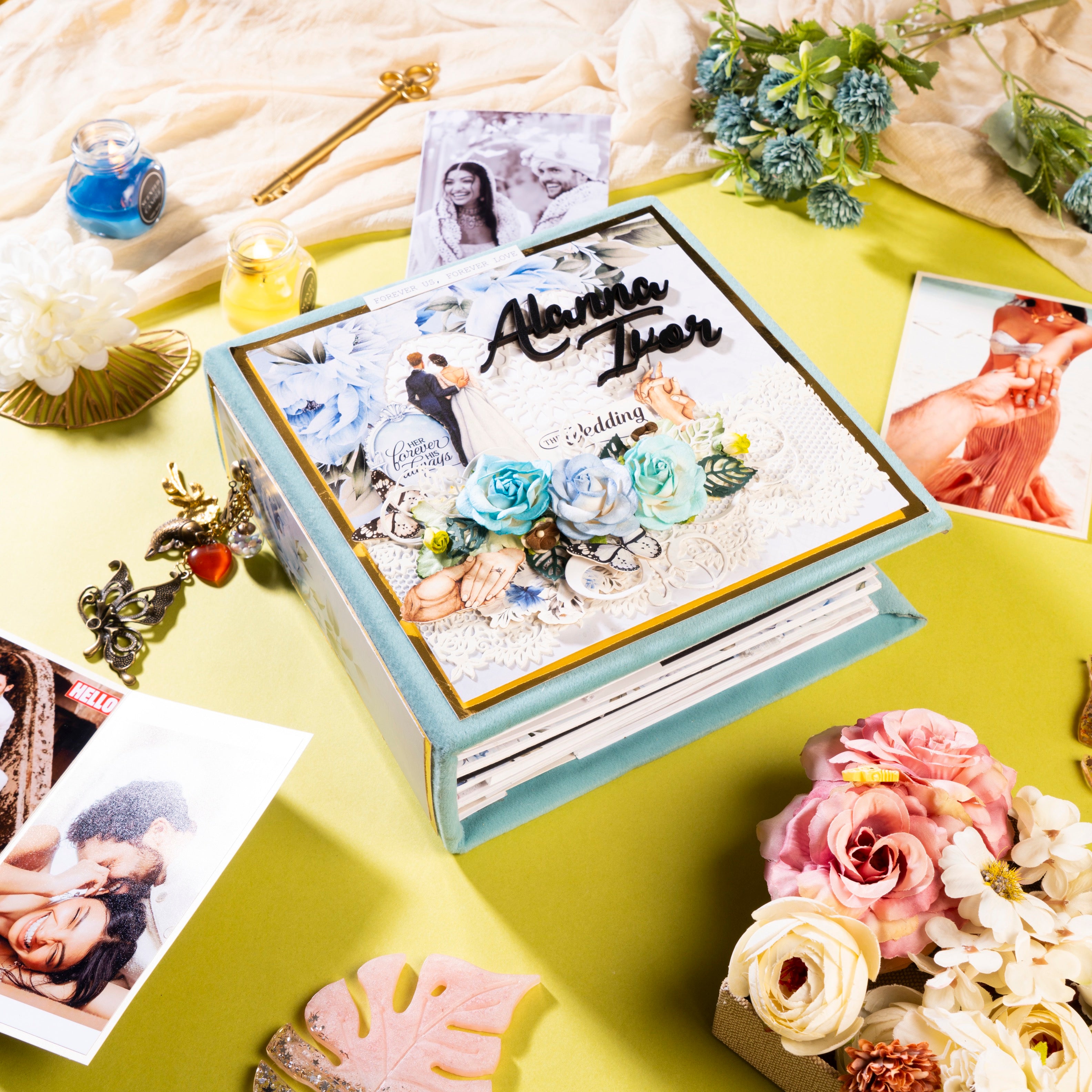 Family & Couple Photo Album- White Wedding