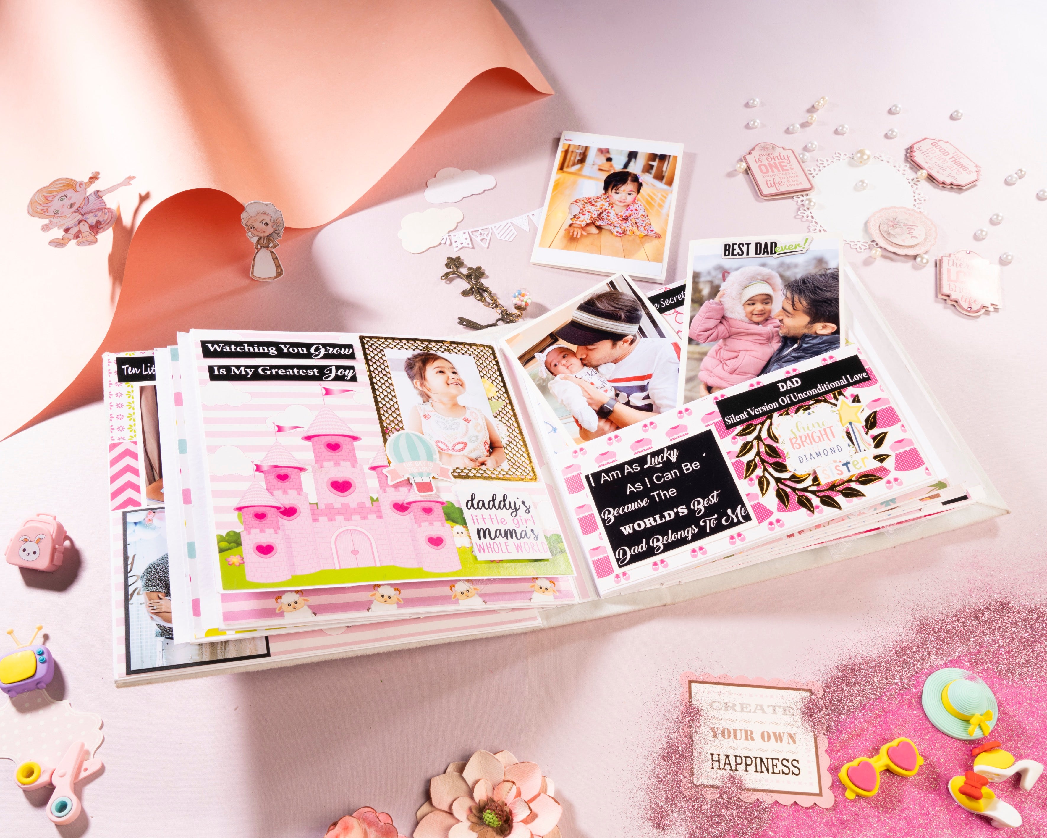 Baby Memory Book- Barbie Theme