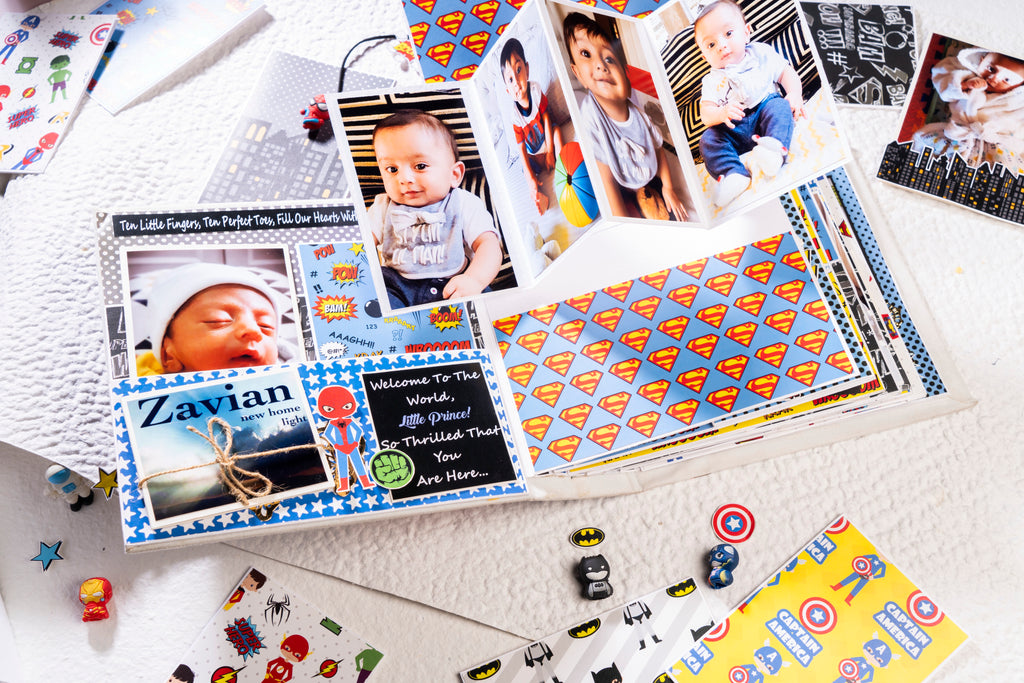 Custom Photo Album- Superhero Theme