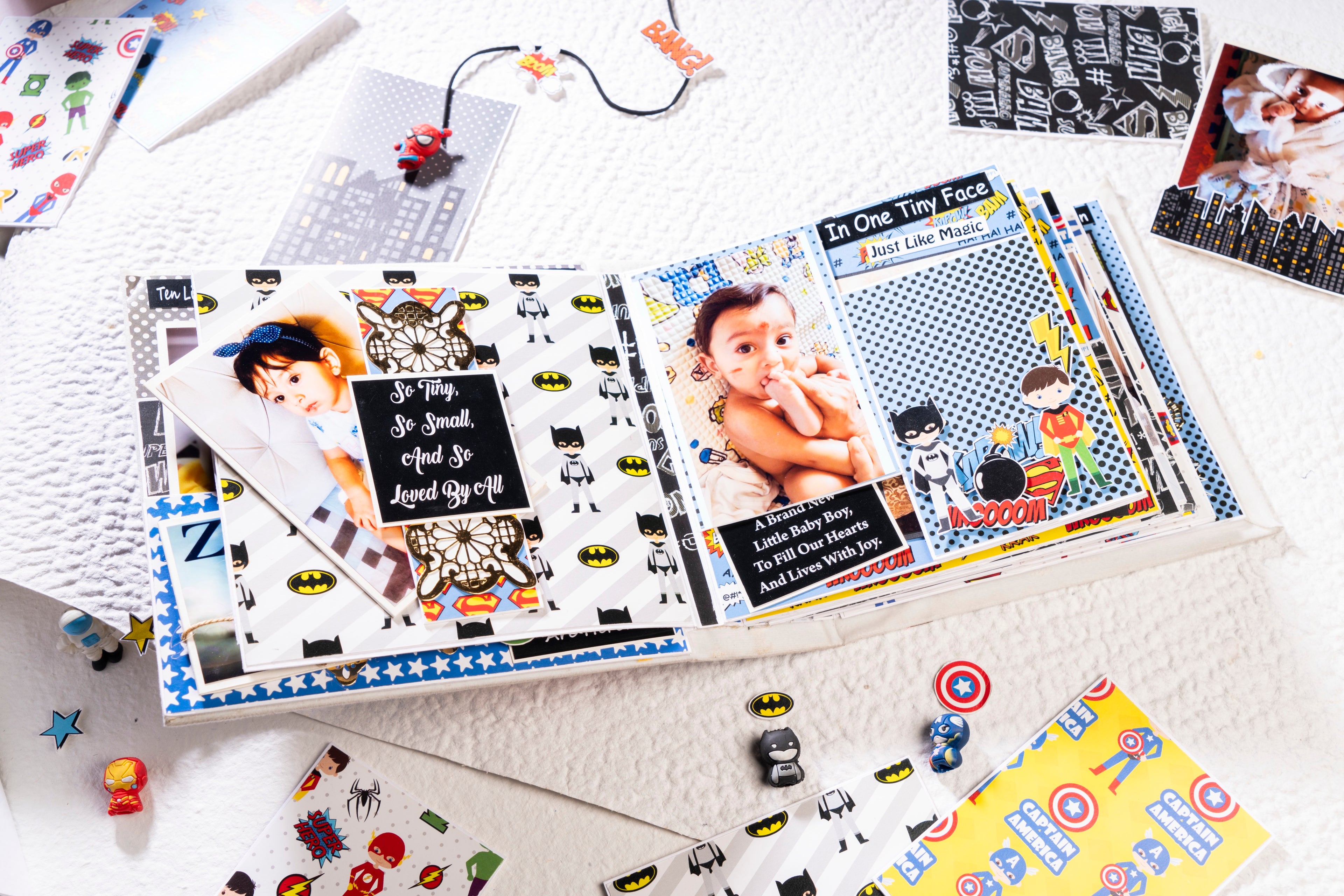 Custom Photo Album- Superhero Theme