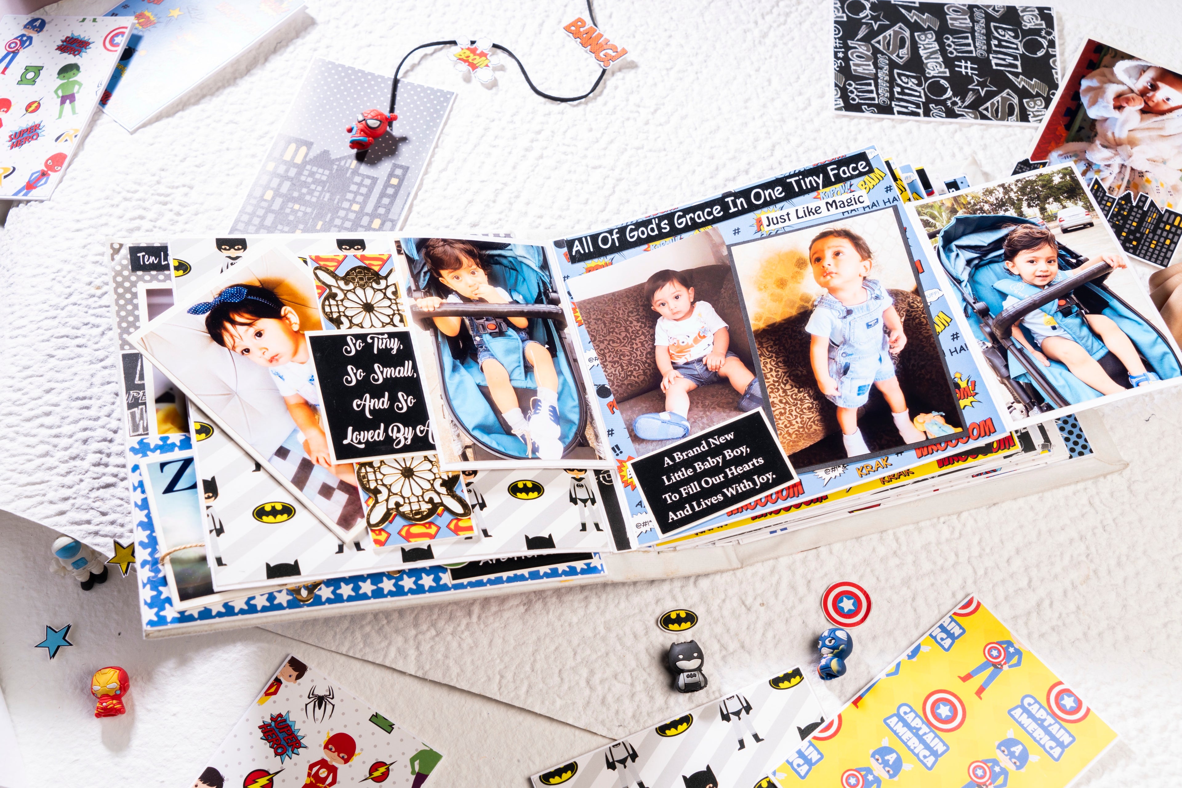 Custom Photo Album- Superhero Theme