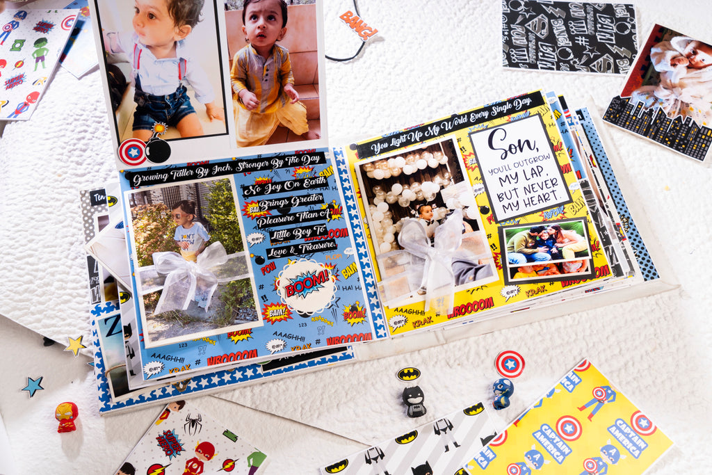 Custom Photo Album- Superhero Theme