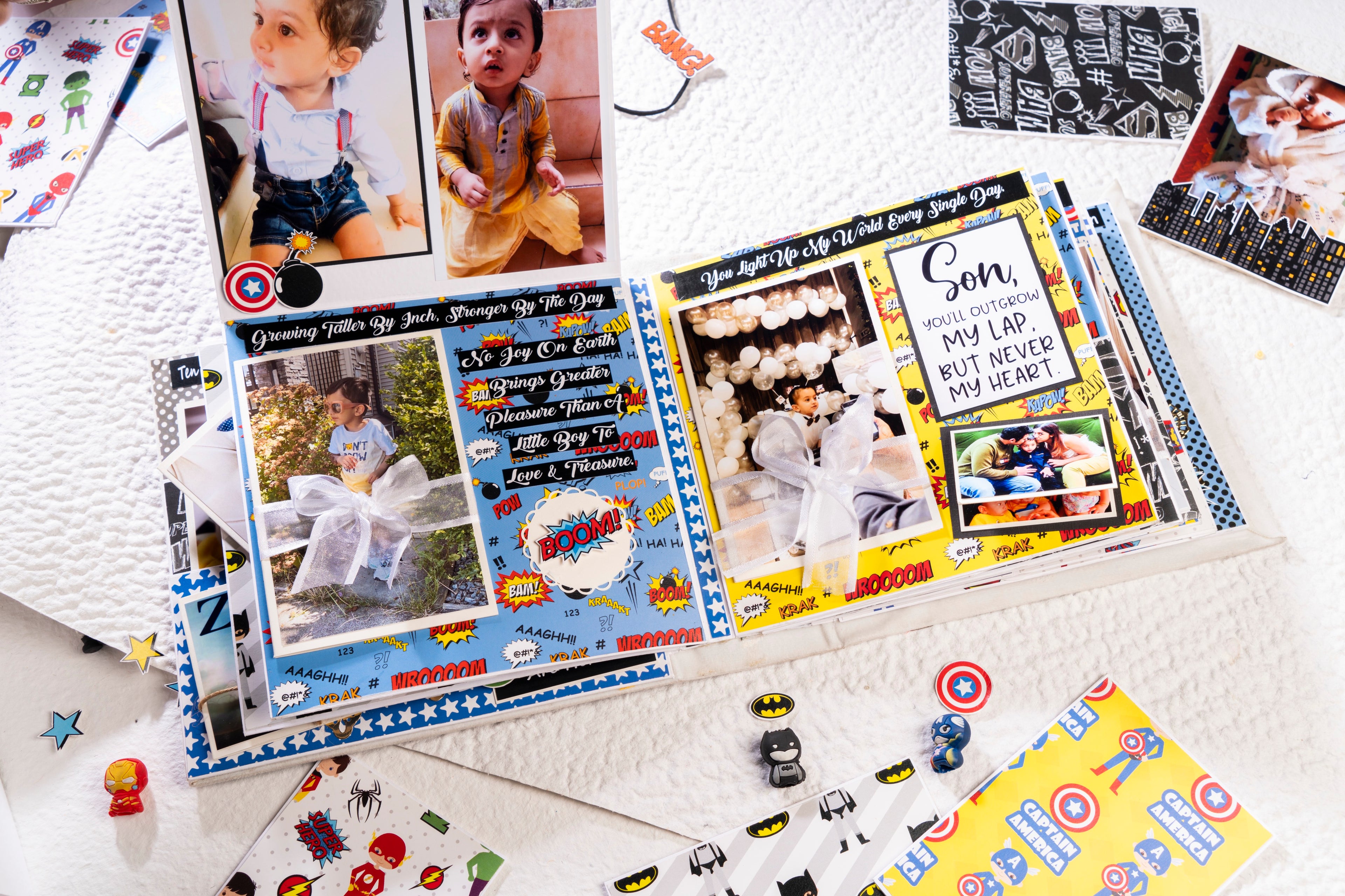 Custom Photo Album- Superhero Theme