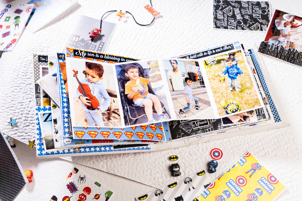 Custom Photo Album- Superhero Theme