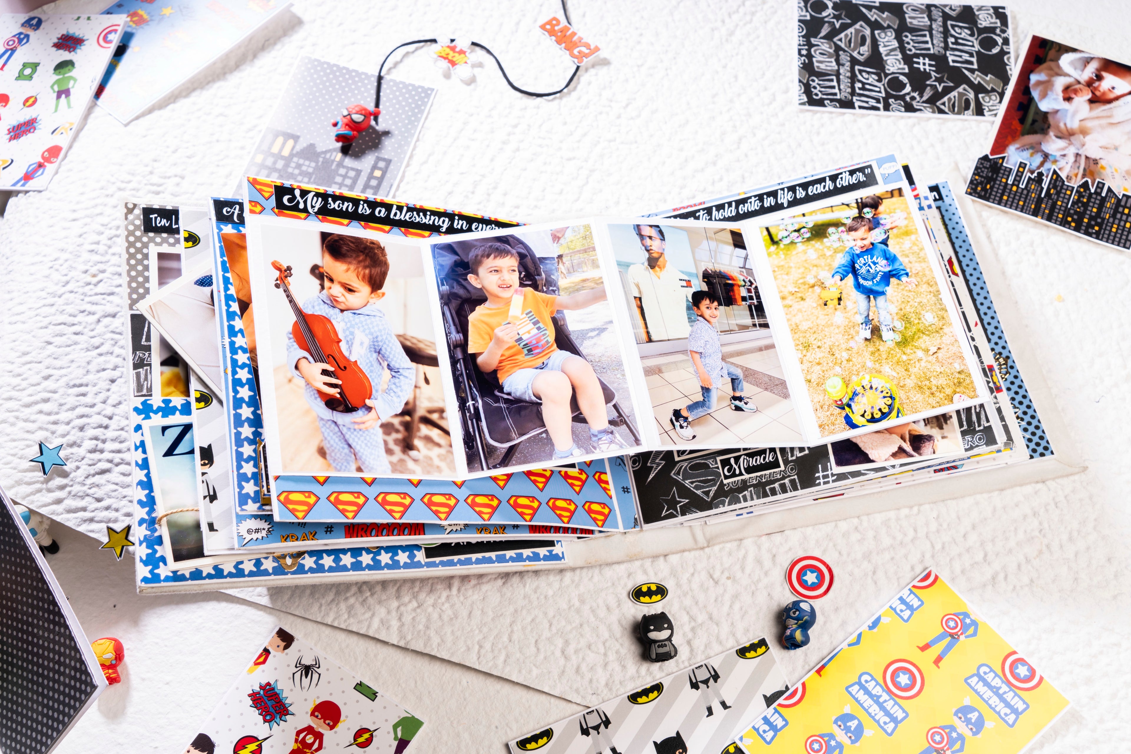Custom Photo Album- Superhero Theme