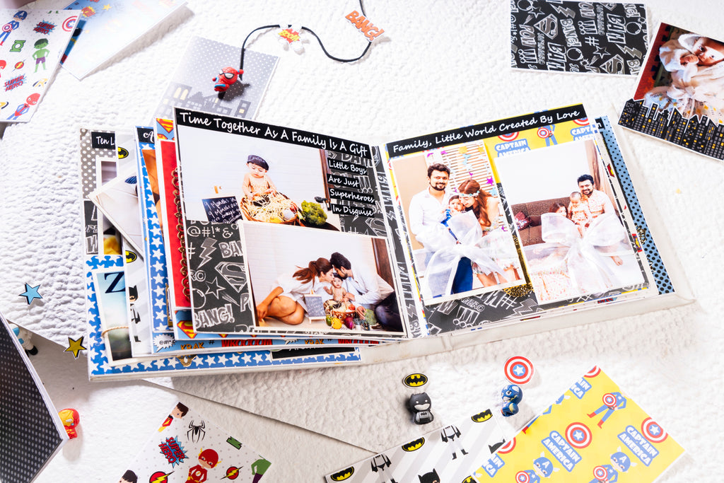 Custom Photo Album- Superhero Theme