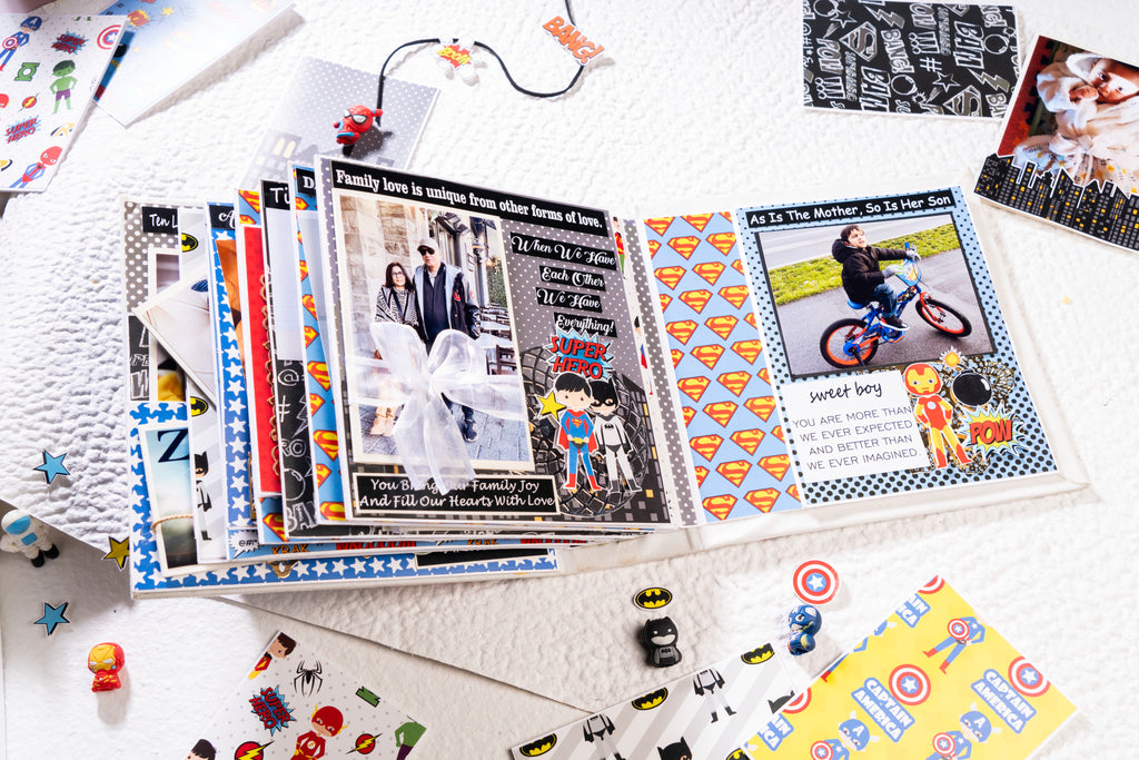 Custom Photo Album- Superhero Theme