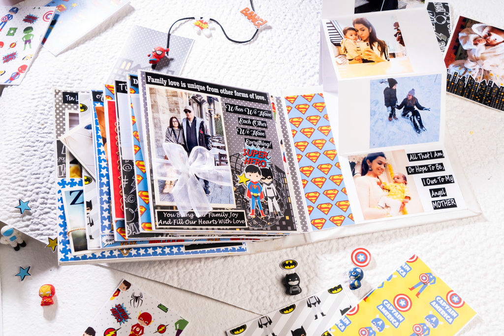 Custom Photo Album- Superhero Theme