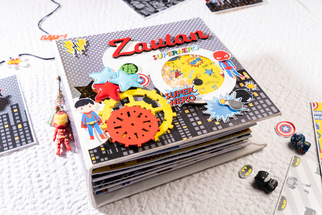 Custom Photo Album- Superhero Theme