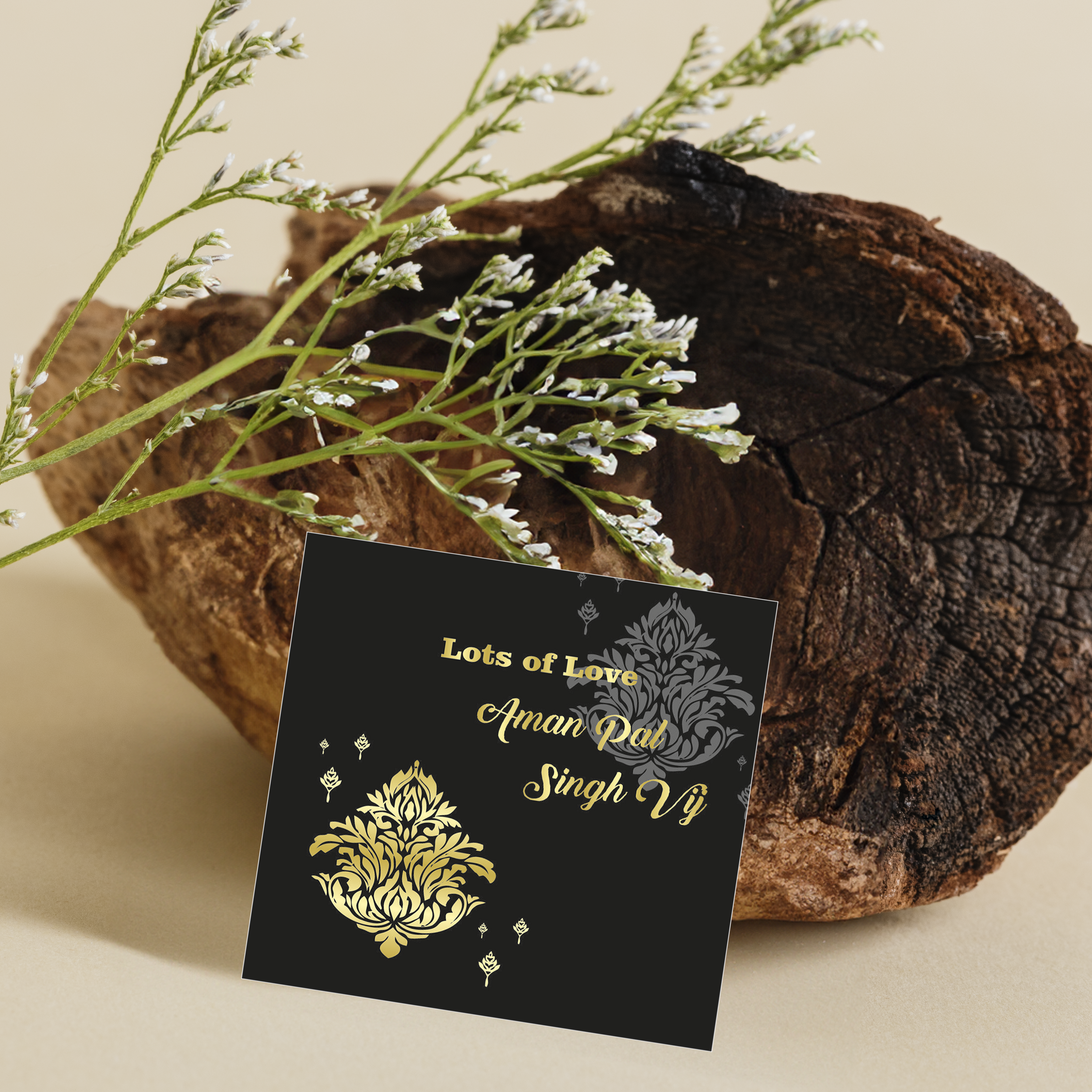 Luxury Gift Card- Golden Ornate