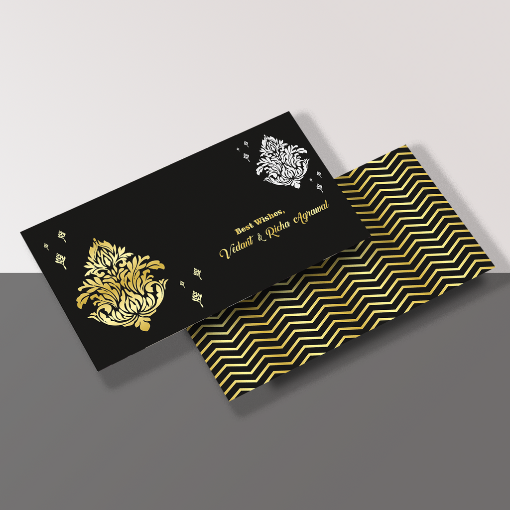 Money Gift Envelope Golden Ornate