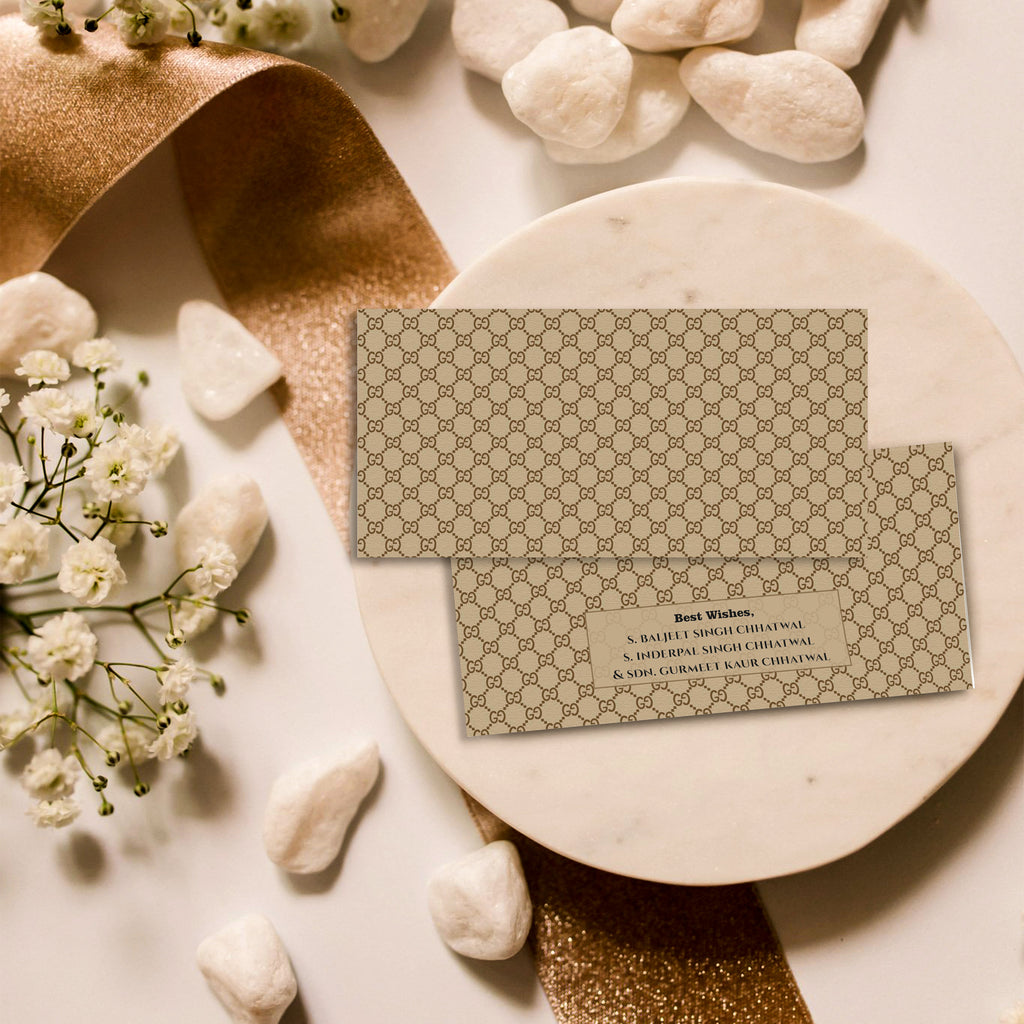 Personalised Money Envelope Gucci