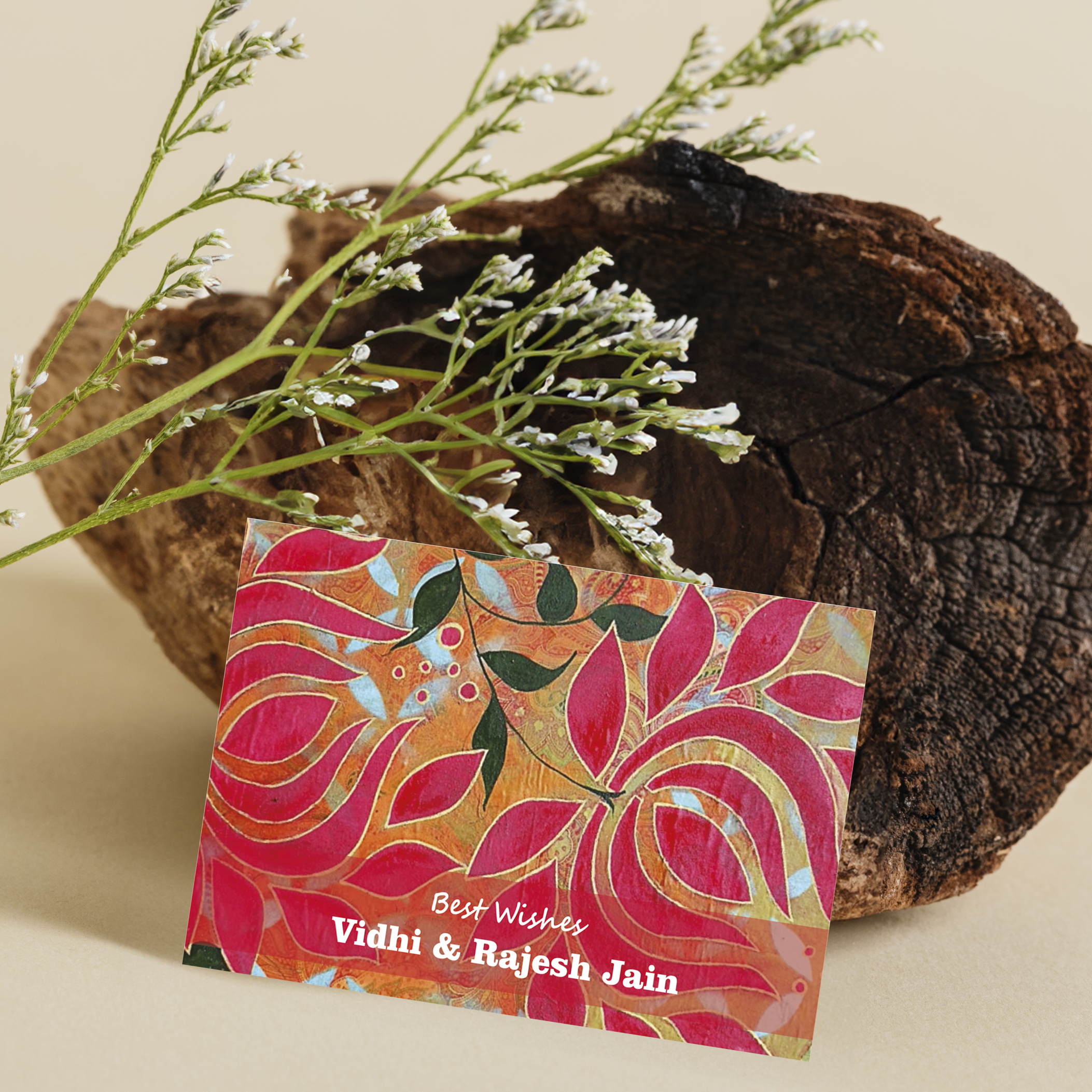 Luxury Gift Card- Hainpainted Lotus