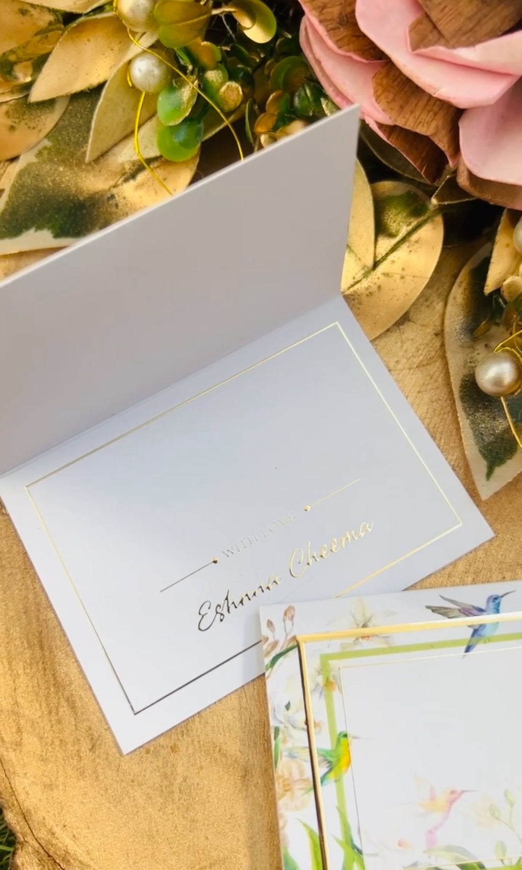Folding Notecards Garden Florals