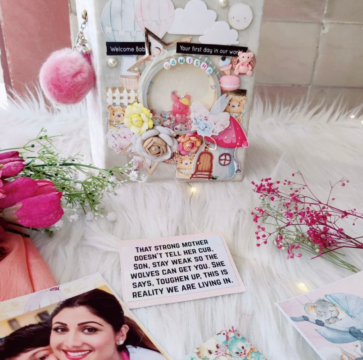 1st Year Memory Book- White Samisha