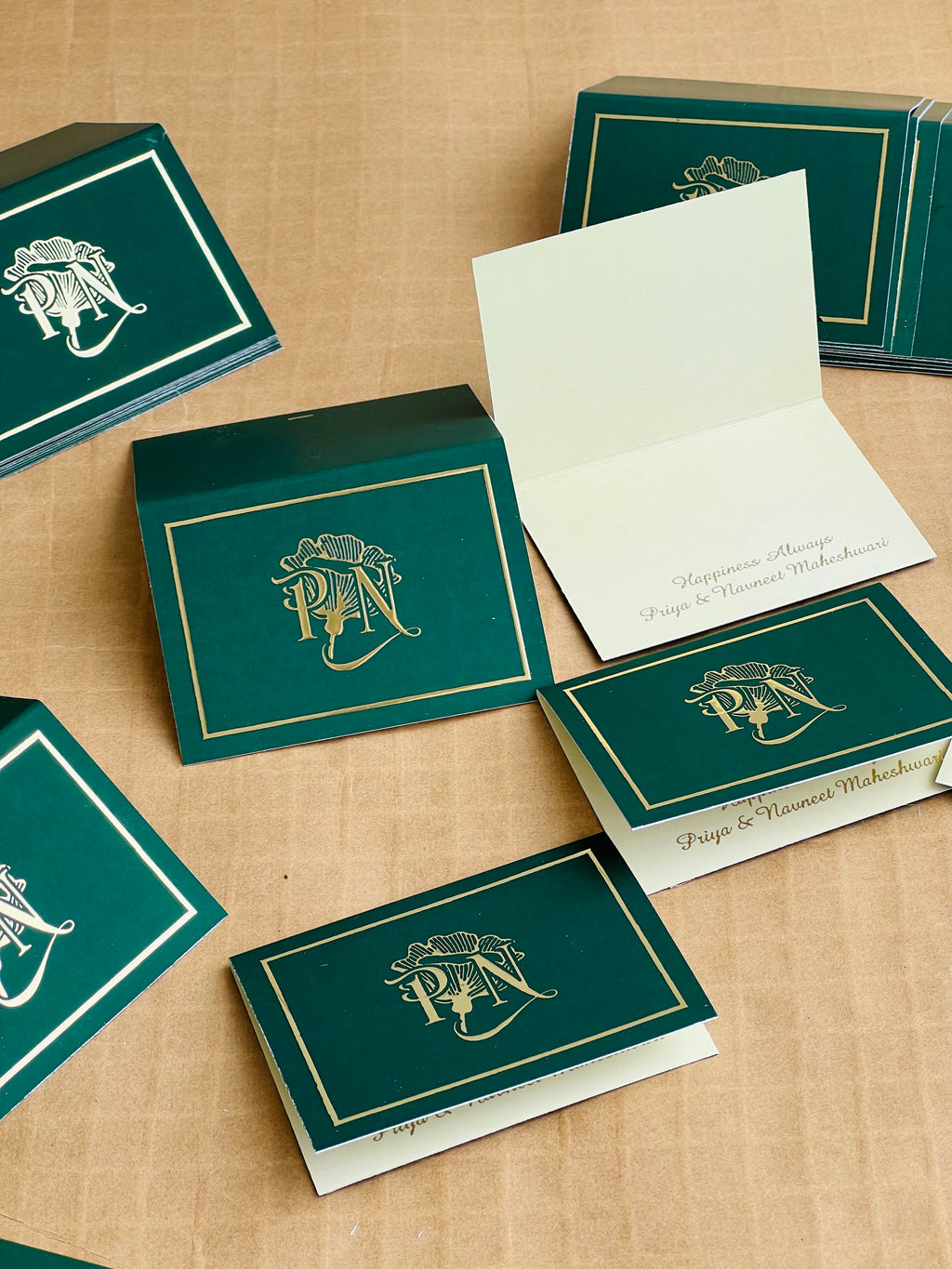 Folding Cards Royal Green