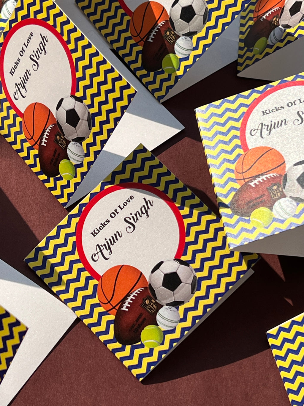 Folding Notecards Soccer