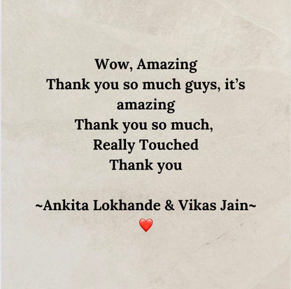 Ankita Lokhande Wedding & Anniversary Album
