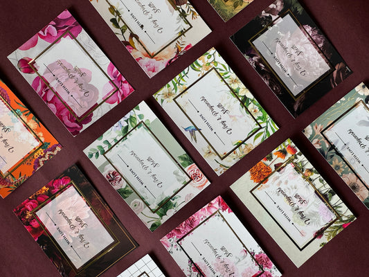 Assorted Set Of Gold Foil Tags