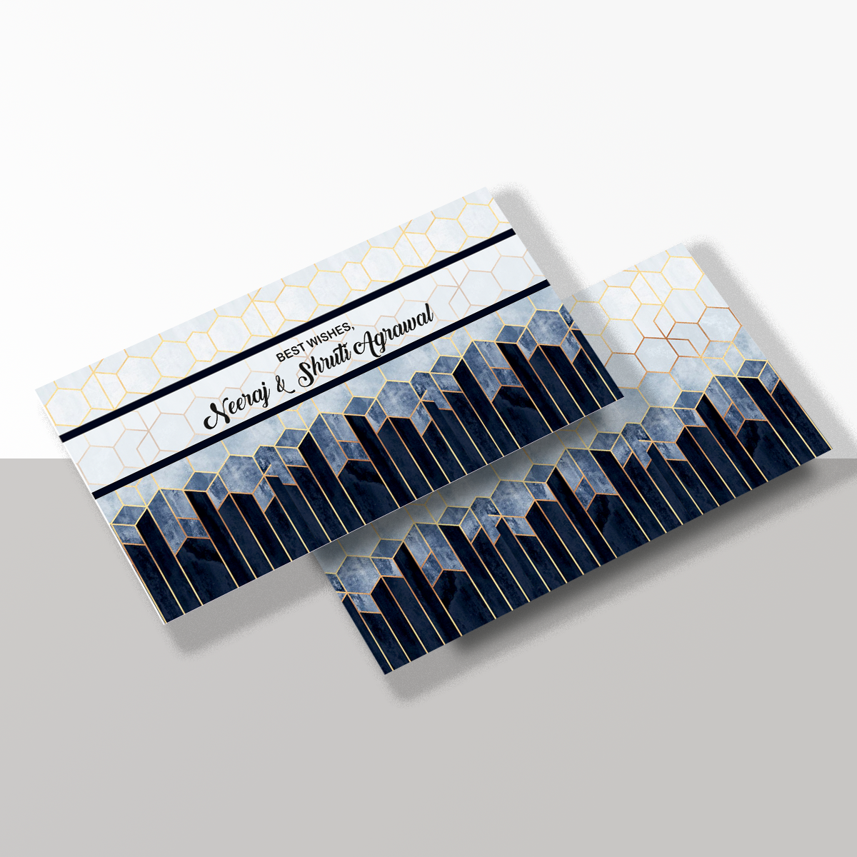 Personalised Money Envelope Linen Lines