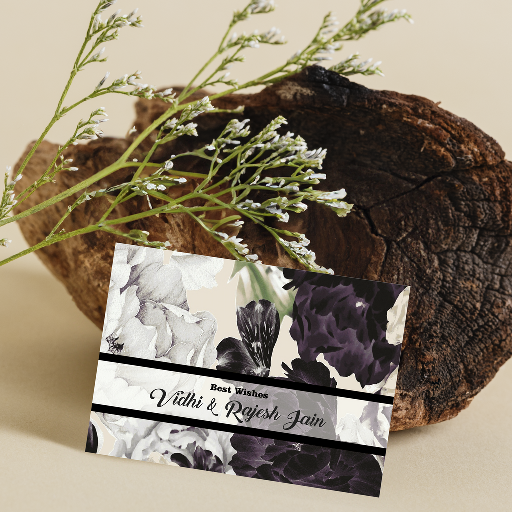 Personalised Money Envelope Midnight Bloom
